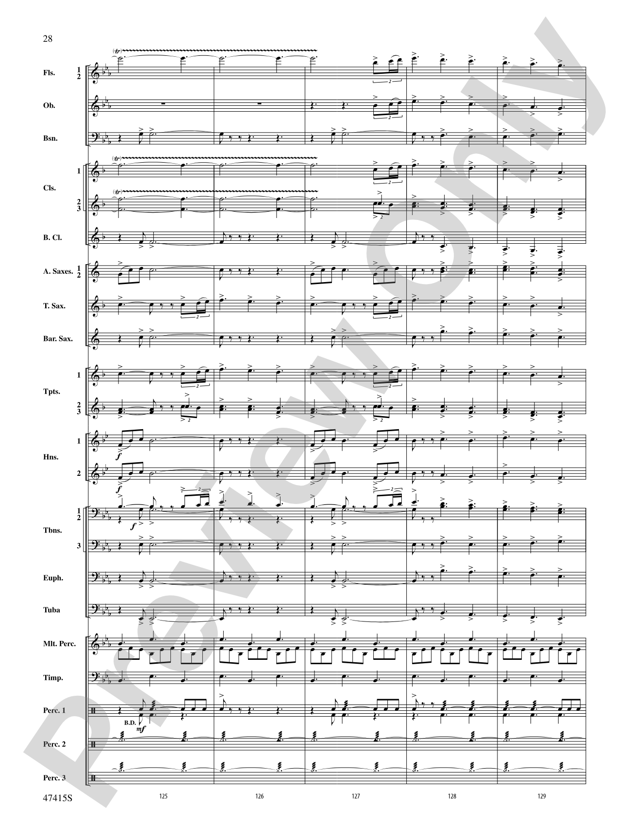Blessed Are They: Concert Band Conductor Score & Parts