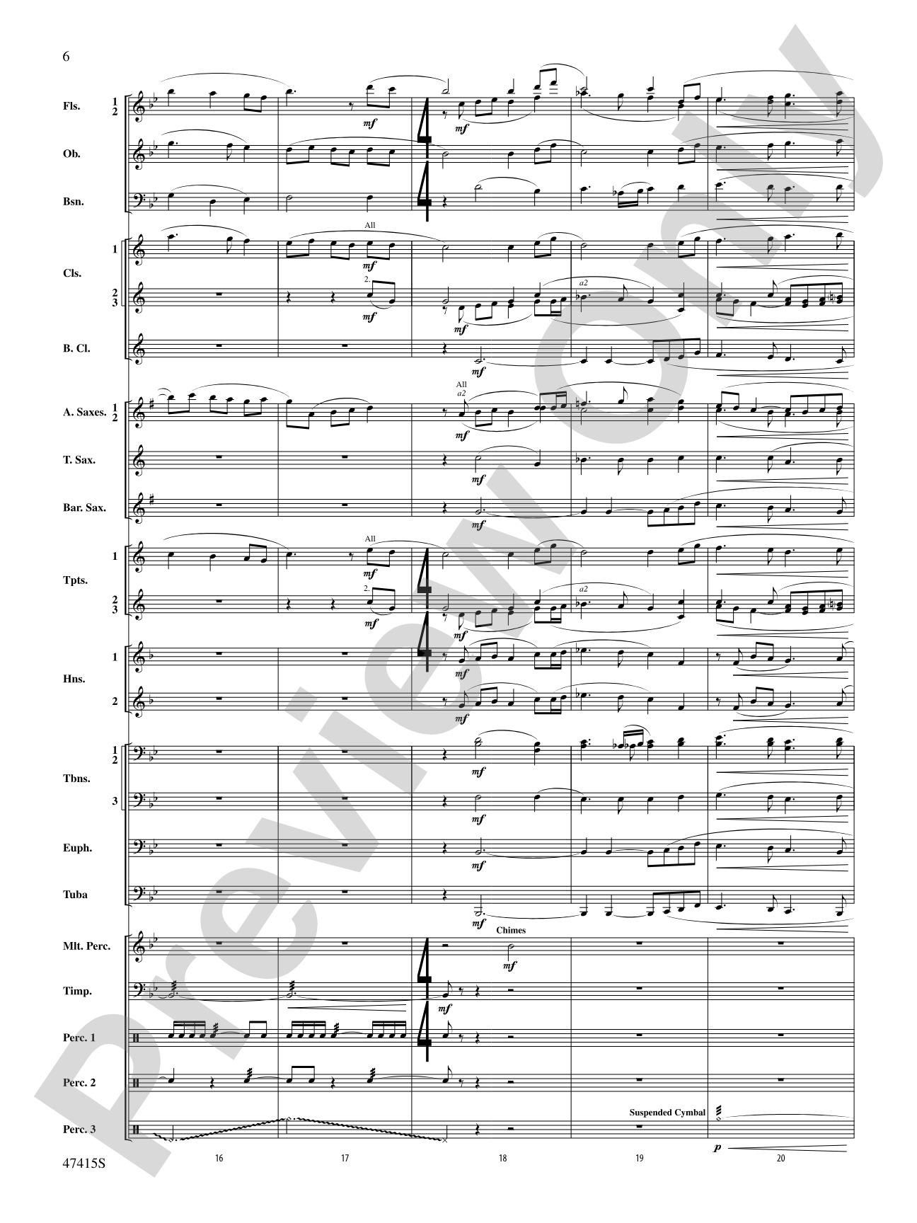 Blessed Are They: Concert Band Conductor Score & Parts
