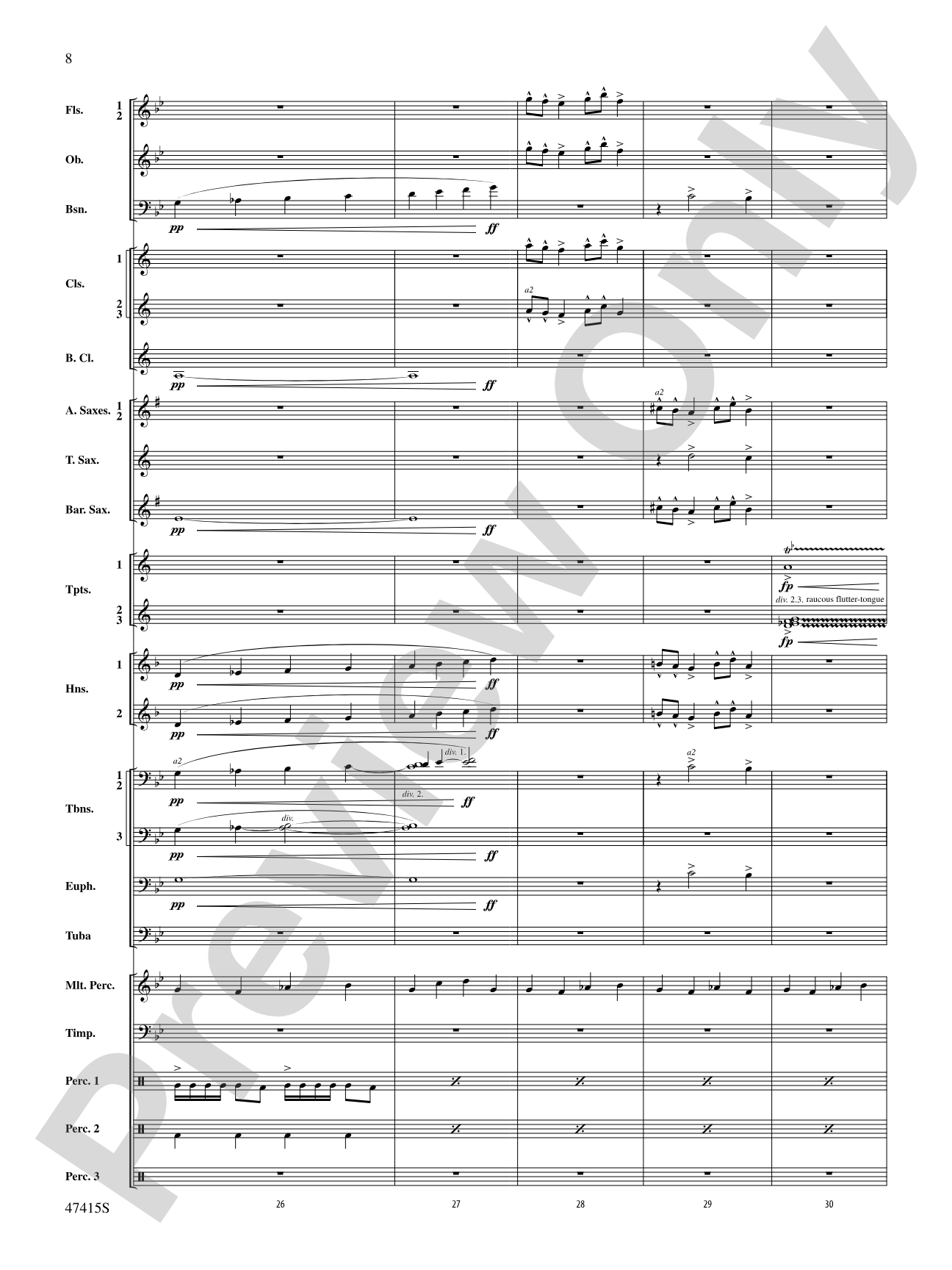 Blessed Are They: Concert Band Conductor Score & Parts