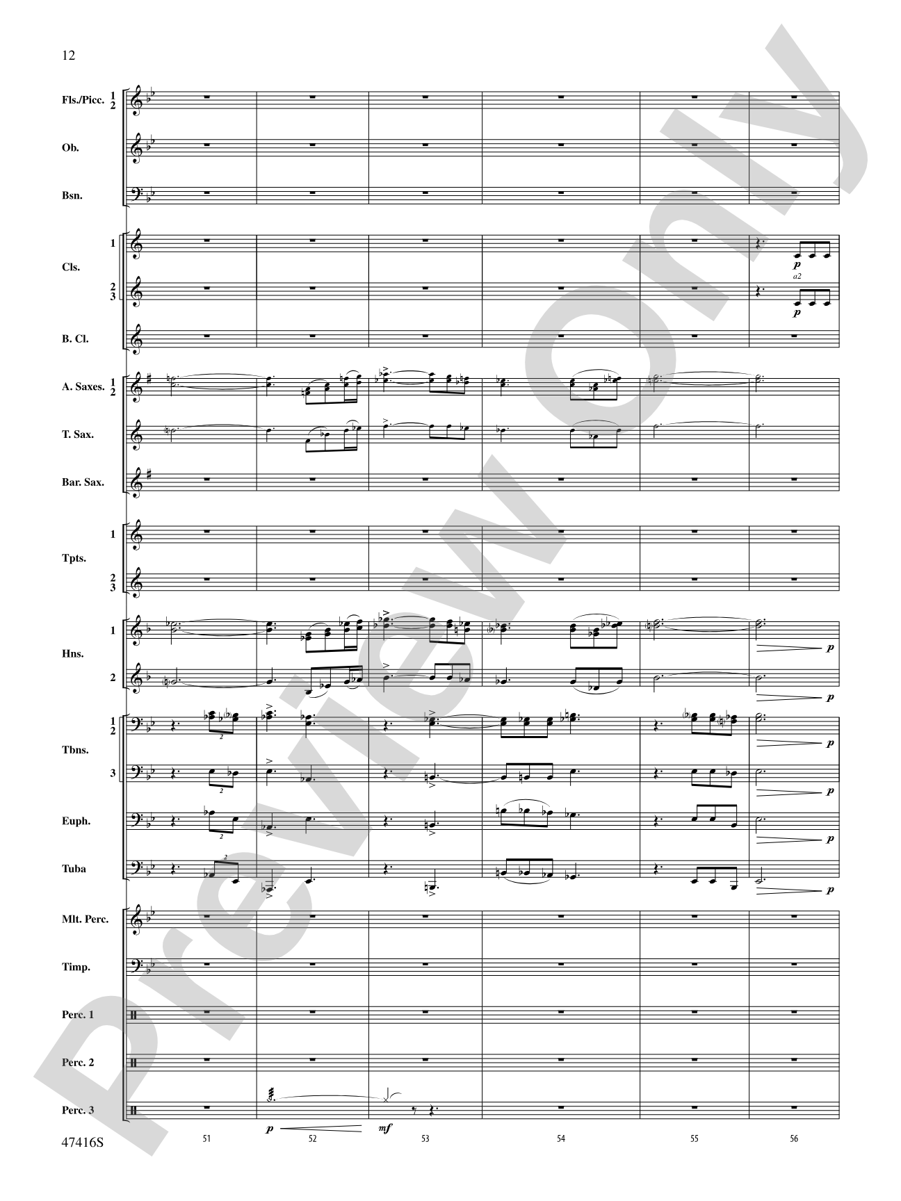 Rogue River: Concert Band Conductor Score & Parts
