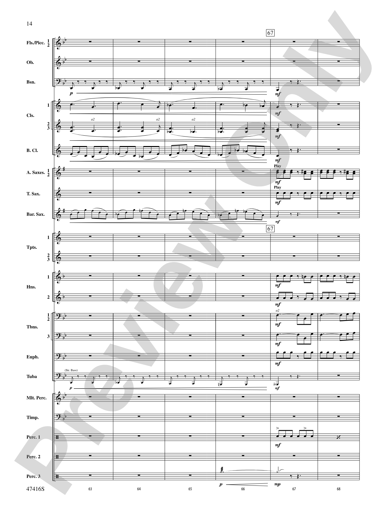 Rogue River: Concert Band Conductor Score & Parts