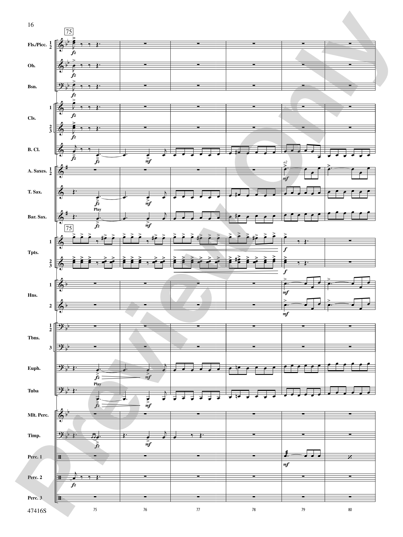 Rogue River: Concert Band Conductor Score & Parts