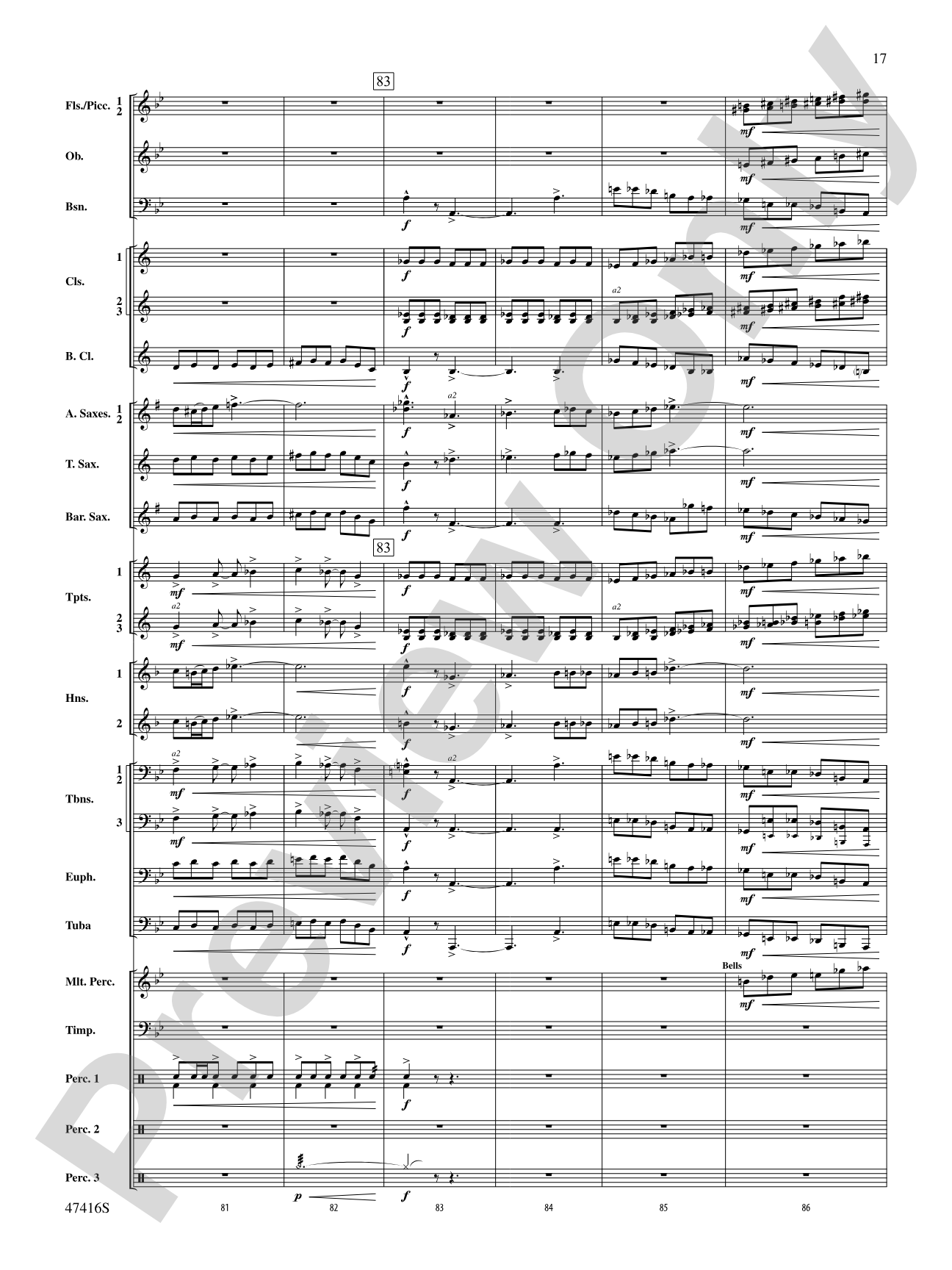Rogue River: Concert Band Conductor Score & Parts