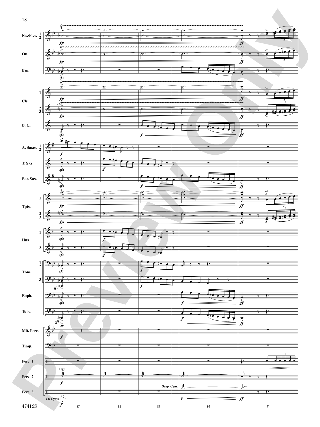 Rogue River: Concert Band Conductor Score & Parts