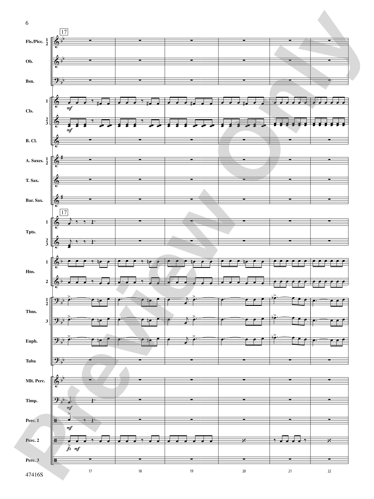 Rogue River: Concert Band Conductor Score & Parts