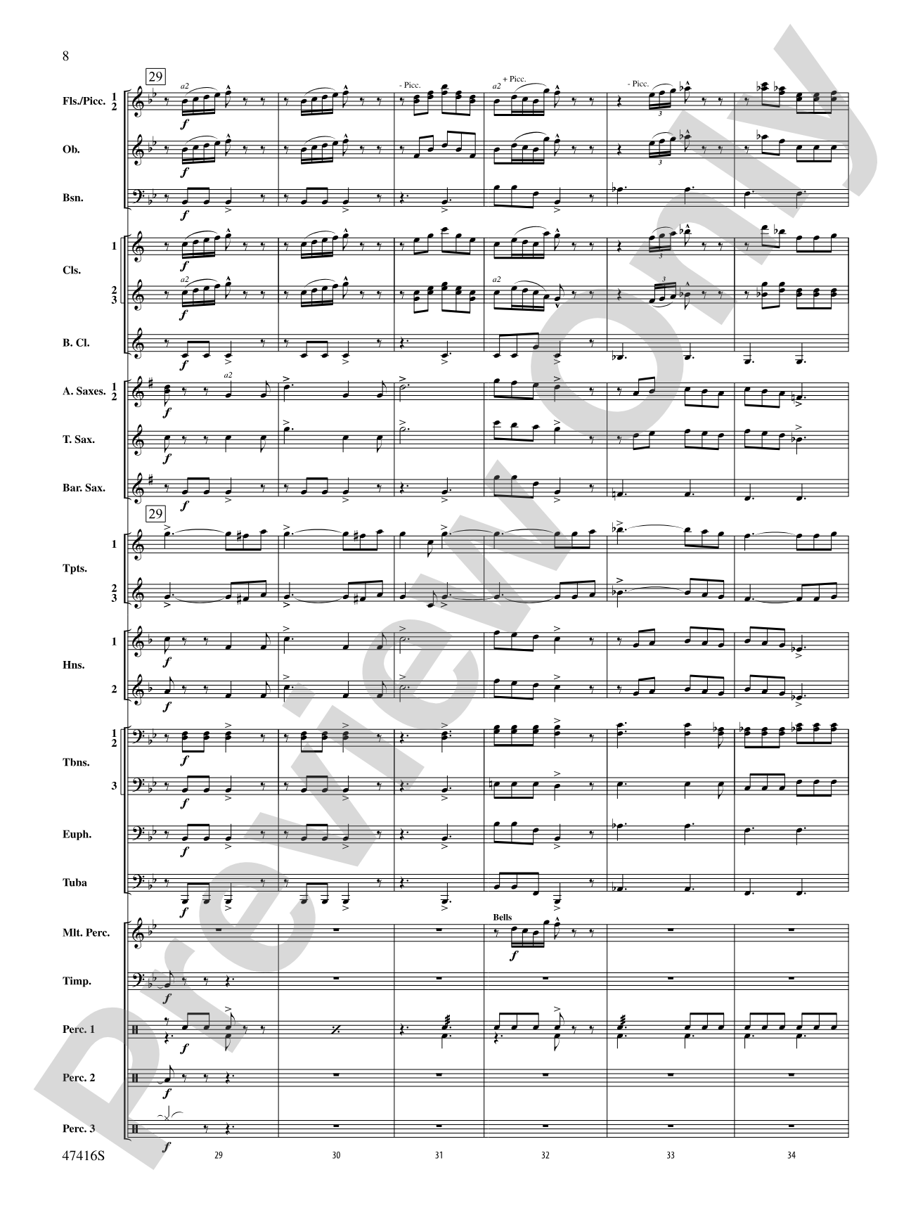 Rogue River: Concert Band Conductor Score & Parts