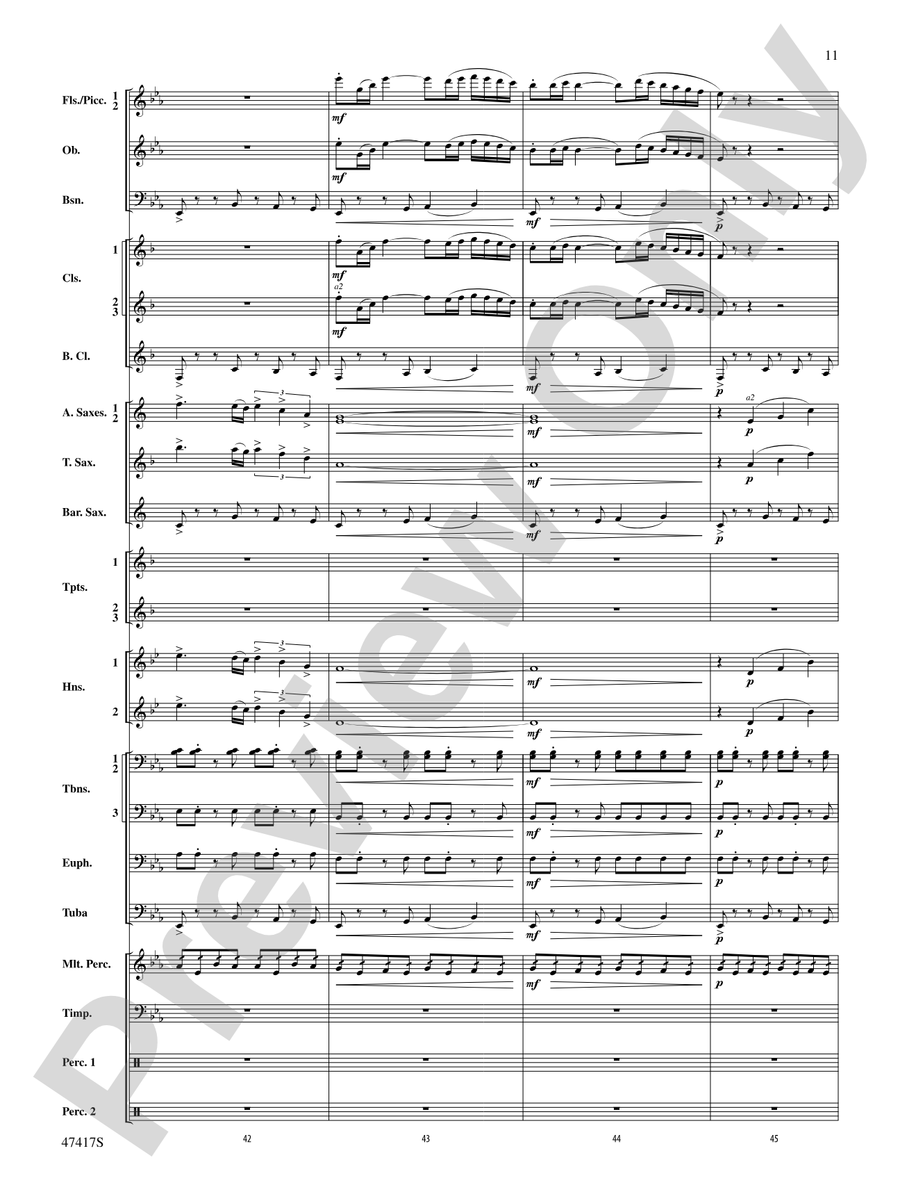In Joyous Flight: Concert Band Conductor Score & Parts