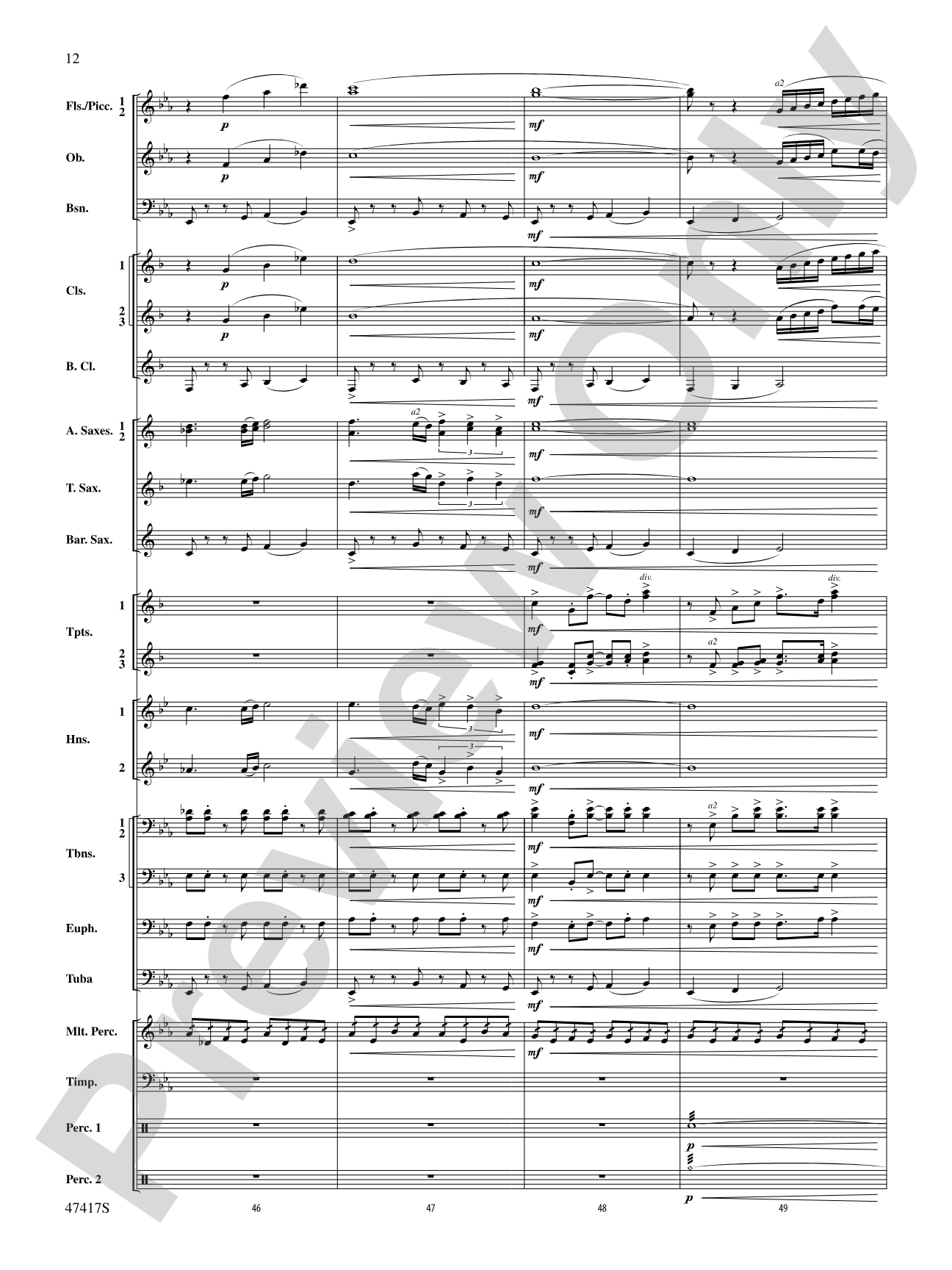 In Joyous Flight: Concert Band Conductor Score & Parts