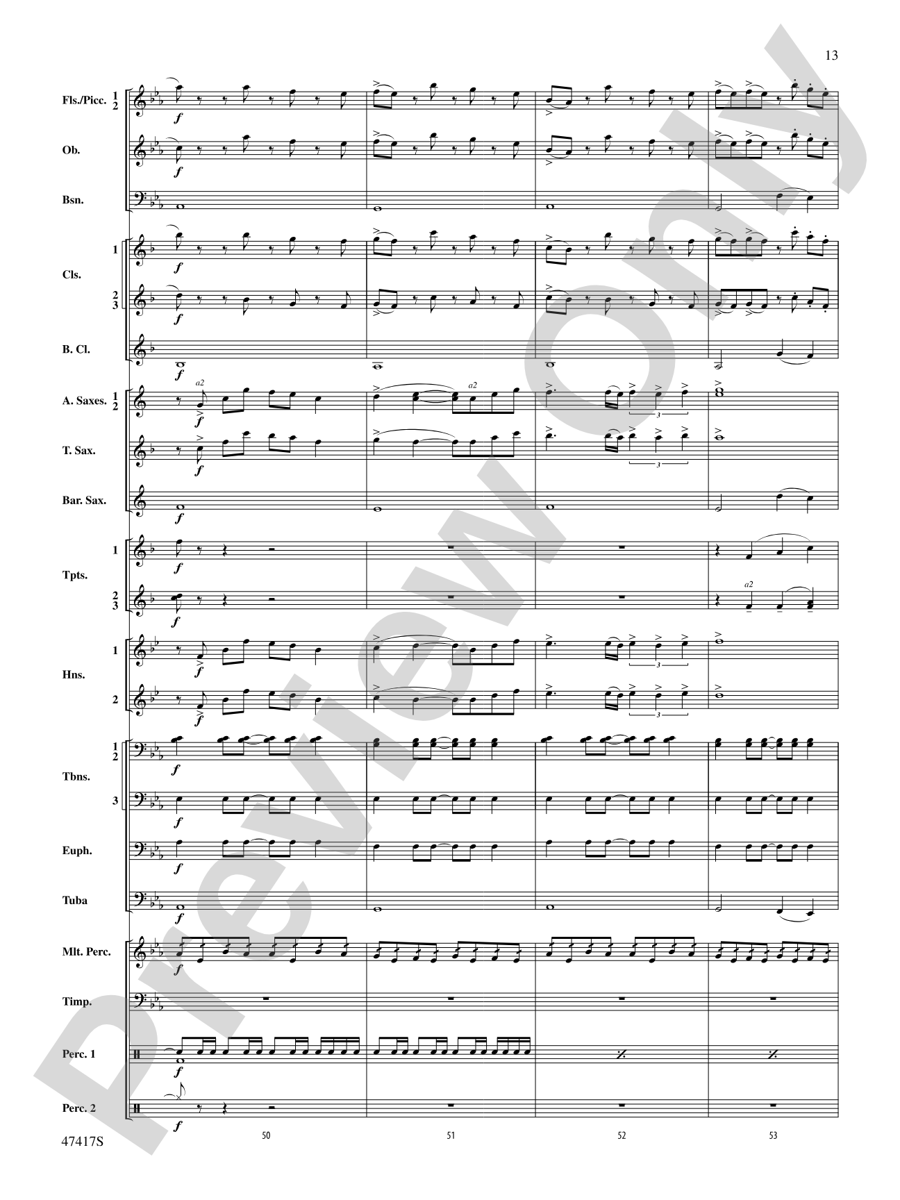 In Joyous Flight: Concert Band Conductor Score & Parts