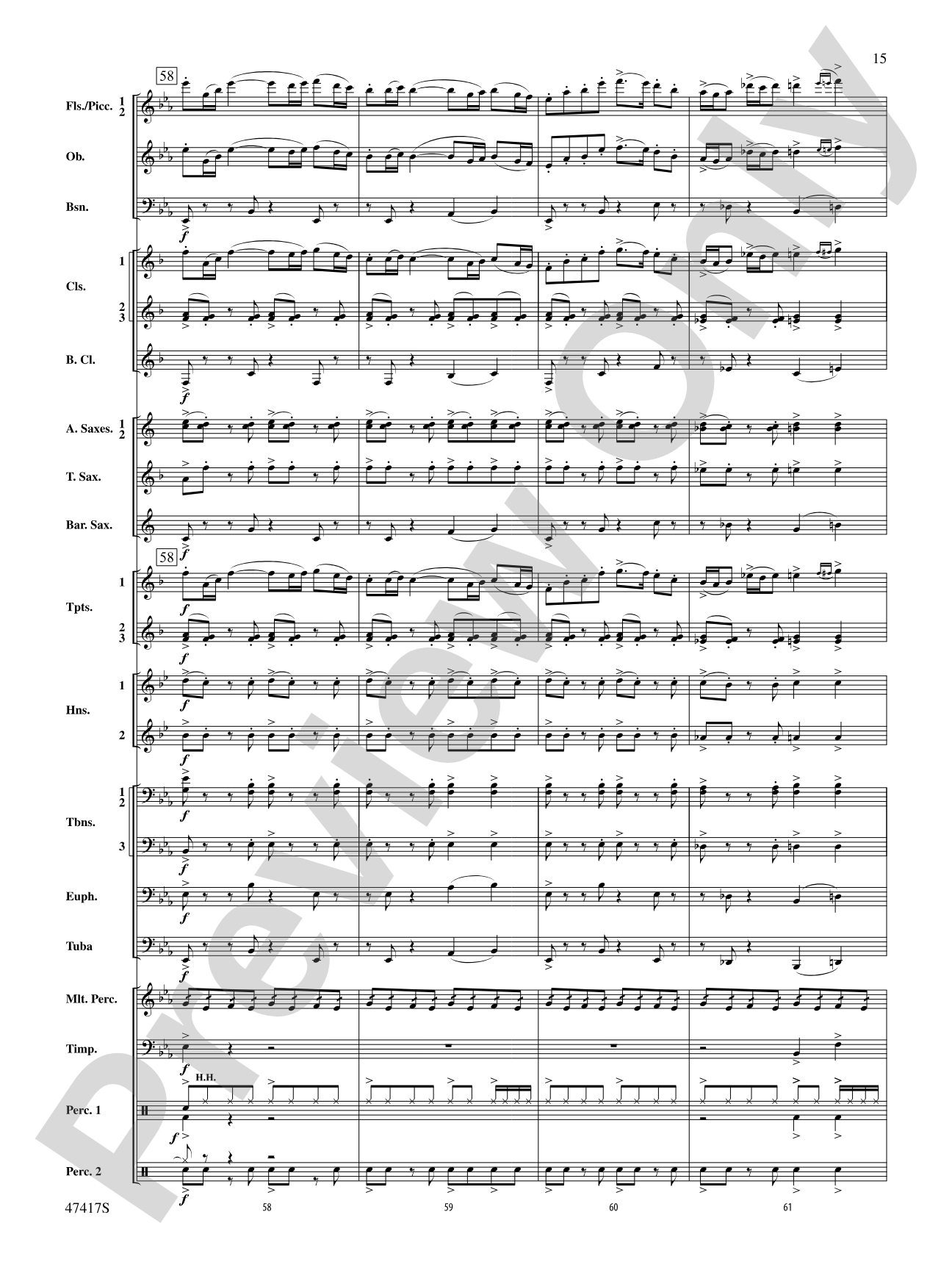 In Joyous Flight: Concert Band Conductor Score & Parts