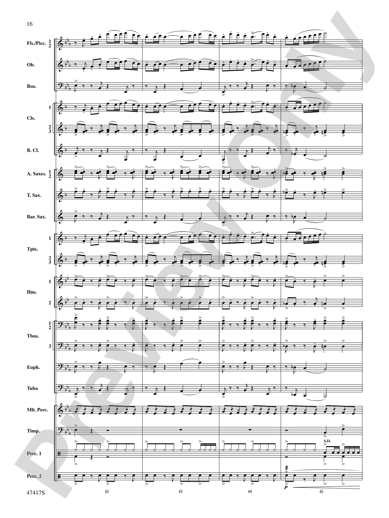 In Joyous Flight: Concert Band Conductor Score & Parts
