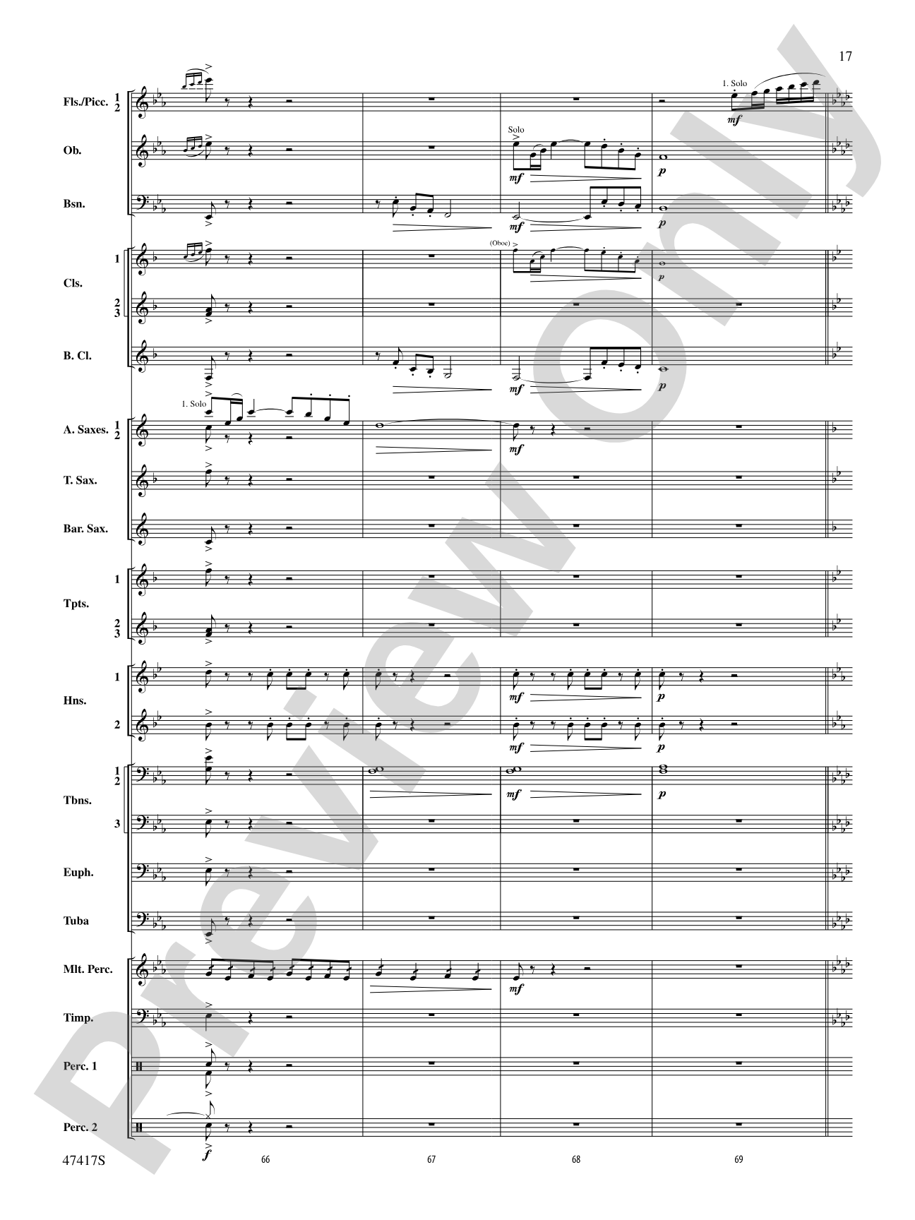 In Joyous Flight: Concert Band Conductor Score & Parts