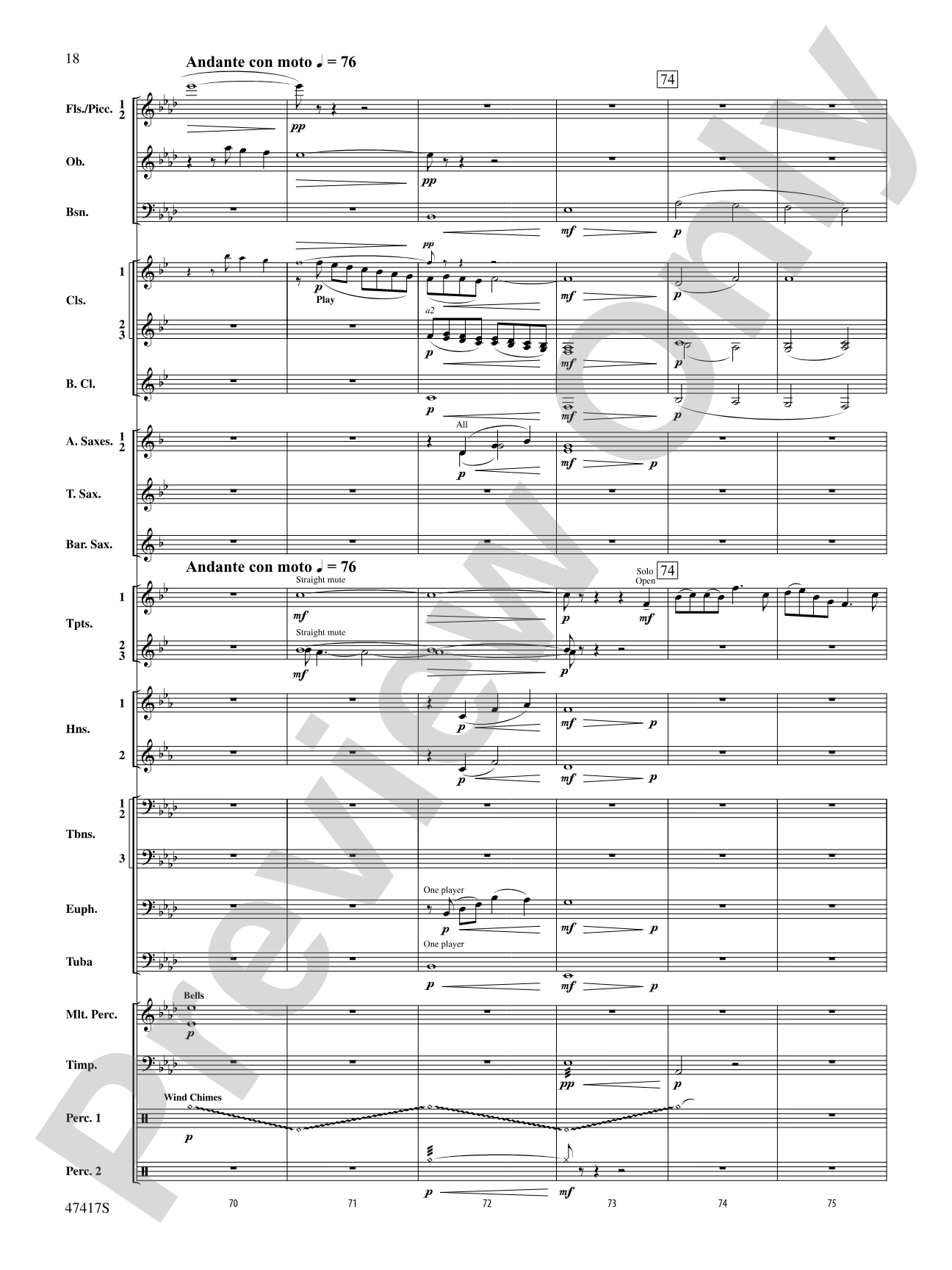 In Joyous Flight: Concert Band Conductor Score & Parts