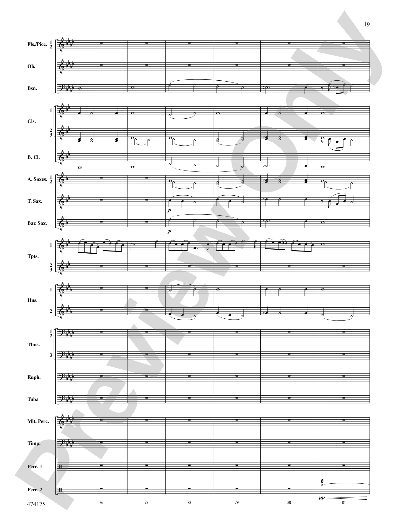 In Joyous Flight: Concert Band Conductor Score & Parts