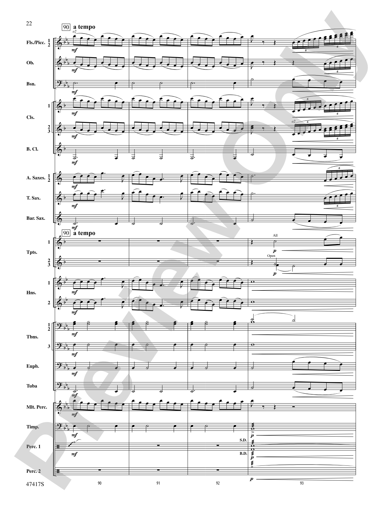 In Joyous Flight: Concert Band Conductor Score & Parts