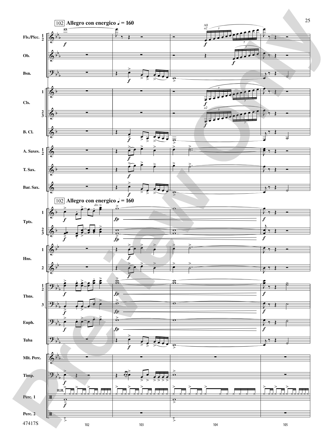 In Joyous Flight: Concert Band Conductor Score & Parts