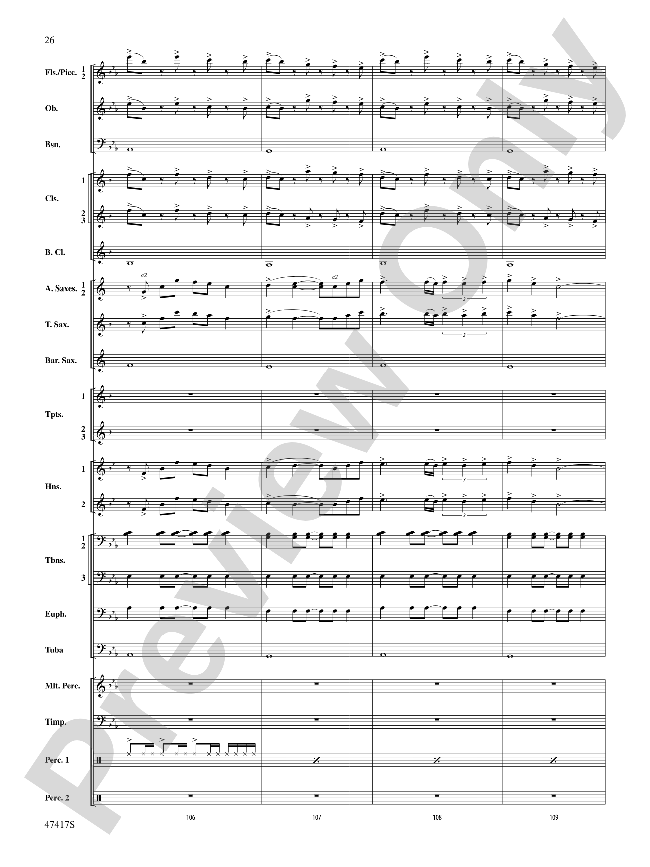 In Joyous Flight: Concert Band Conductor Score & Parts