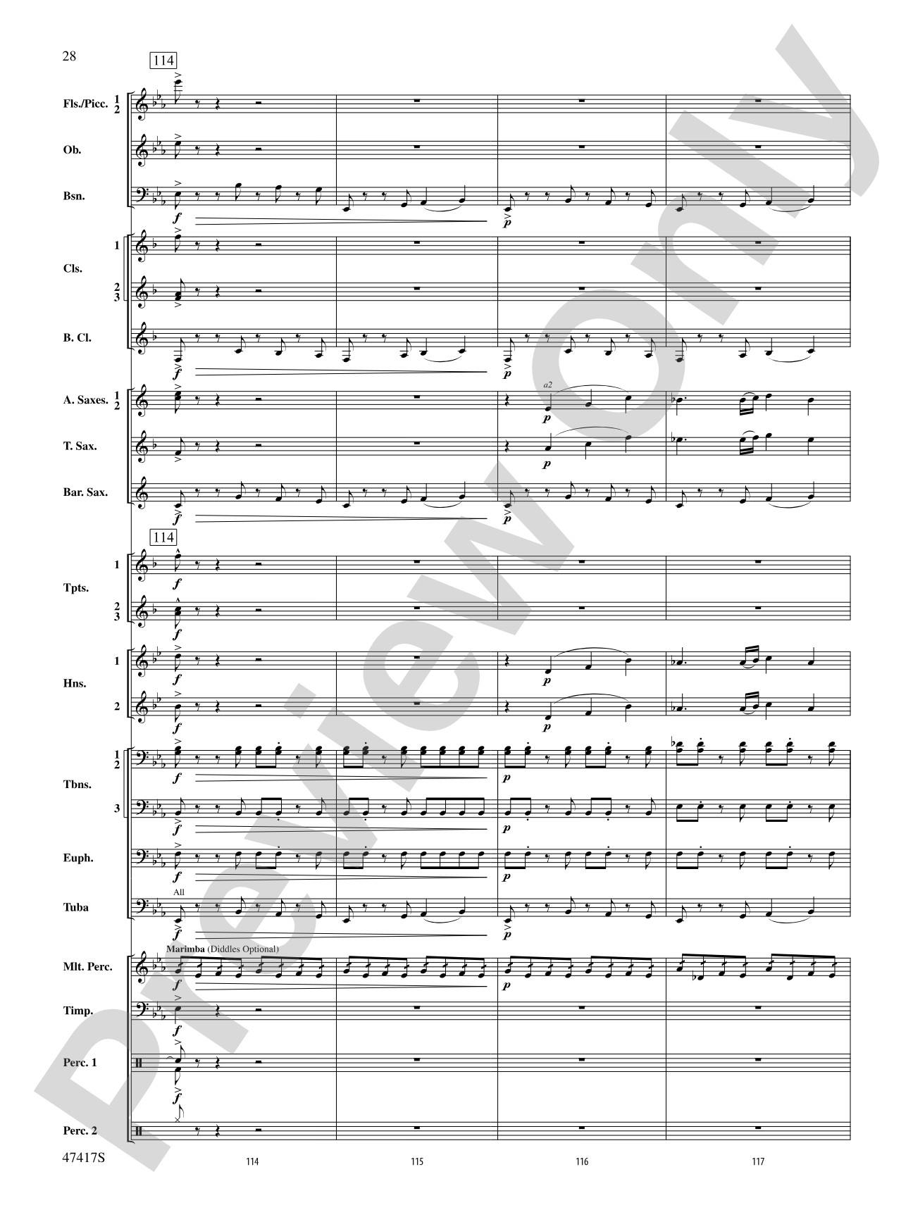 In Joyous Flight: Concert Band Conductor Score & Parts
