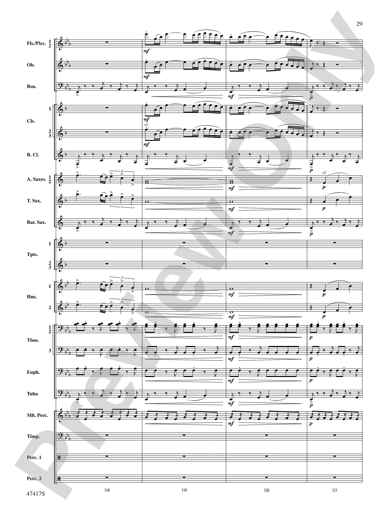 In Joyous Flight: Concert Band Conductor Score & Parts