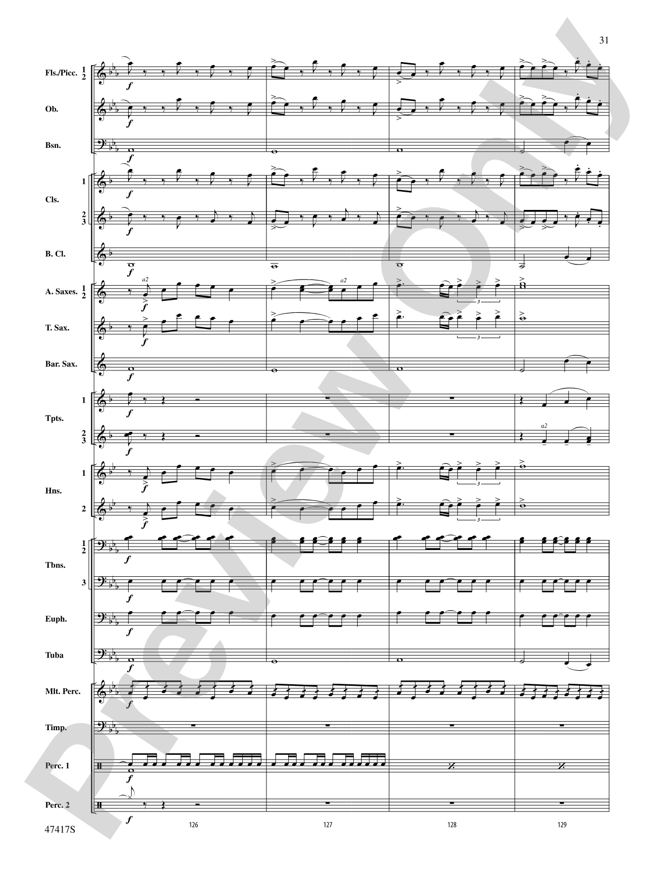 In Joyous Flight: Concert Band Conductor Score & Parts