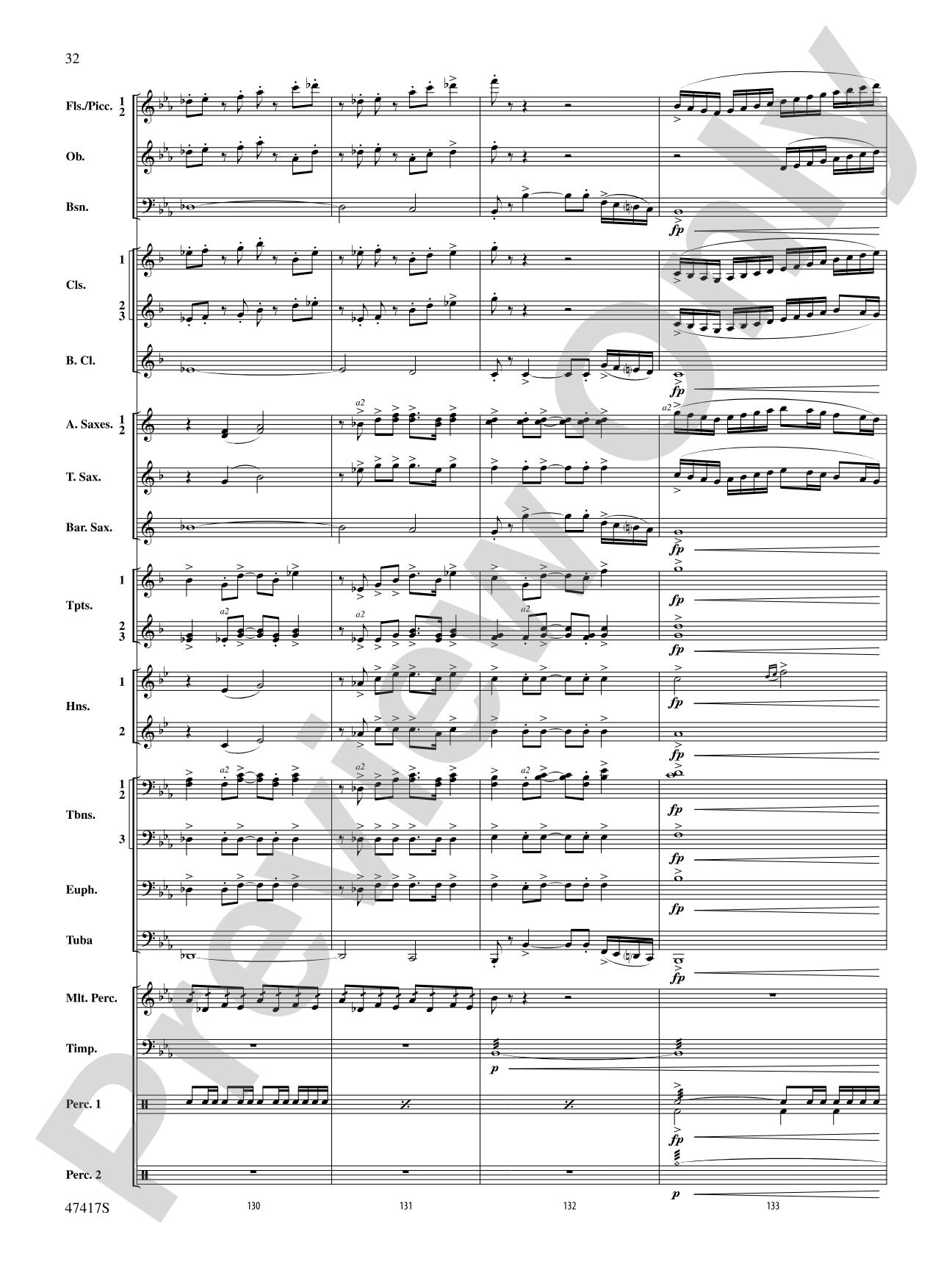 In Joyous Flight: Concert Band Conductor Score & Parts