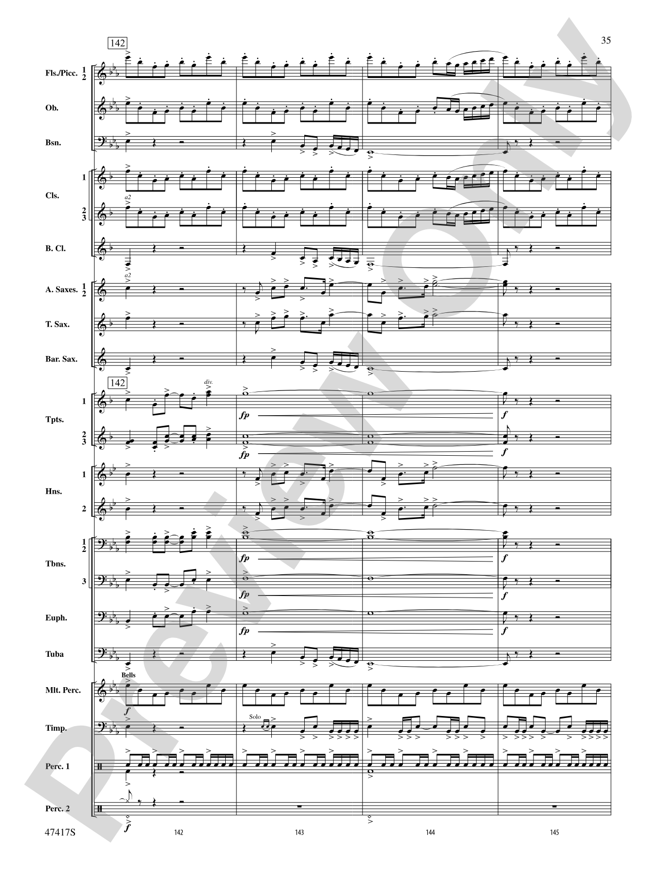 In Joyous Flight: Concert Band Conductor Score & Parts