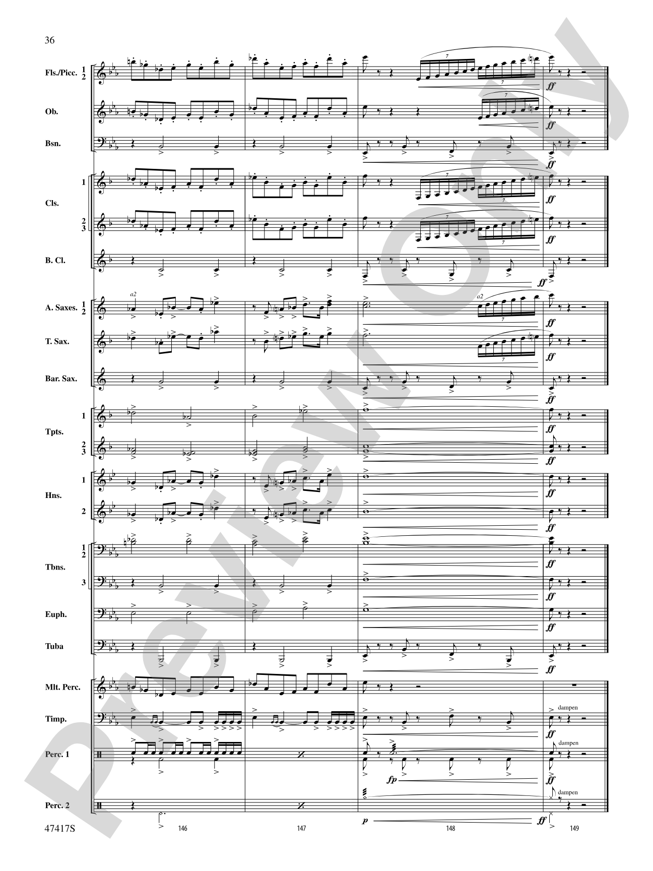 In Joyous Flight: Concert Band Conductor Score & Parts