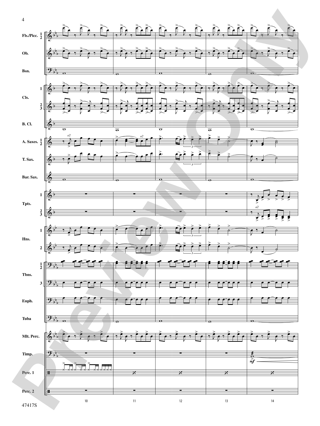 In Joyous Flight: Concert Band Conductor Score & Parts