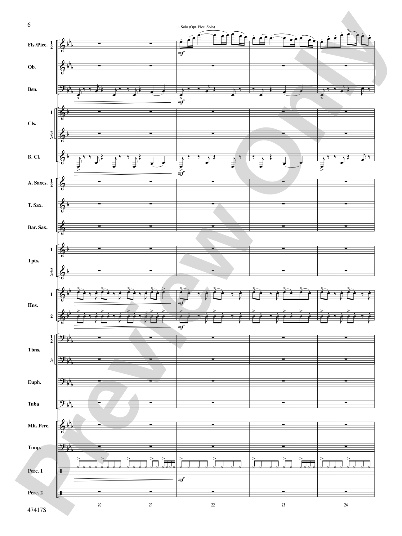 In Joyous Flight: Concert Band Conductor Score & Parts