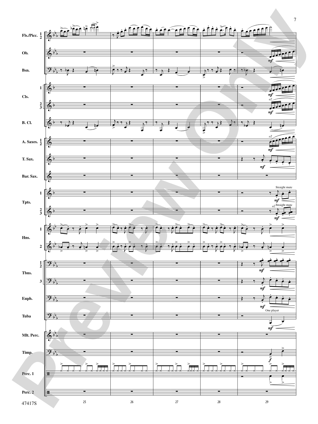 In Joyous Flight: Concert Band Conductor Score & Parts