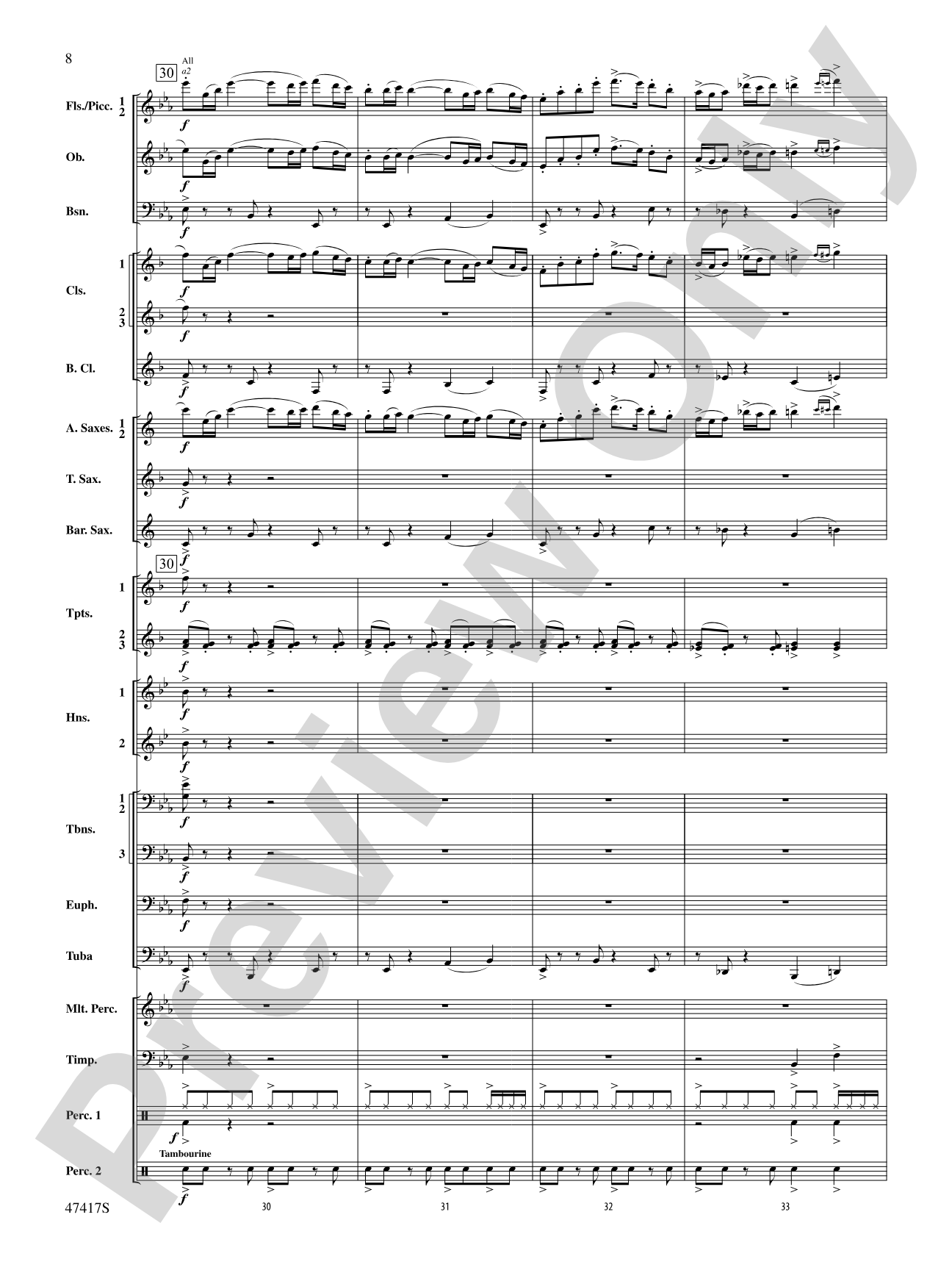In Joyous Flight: Concert Band Conductor Score & Parts