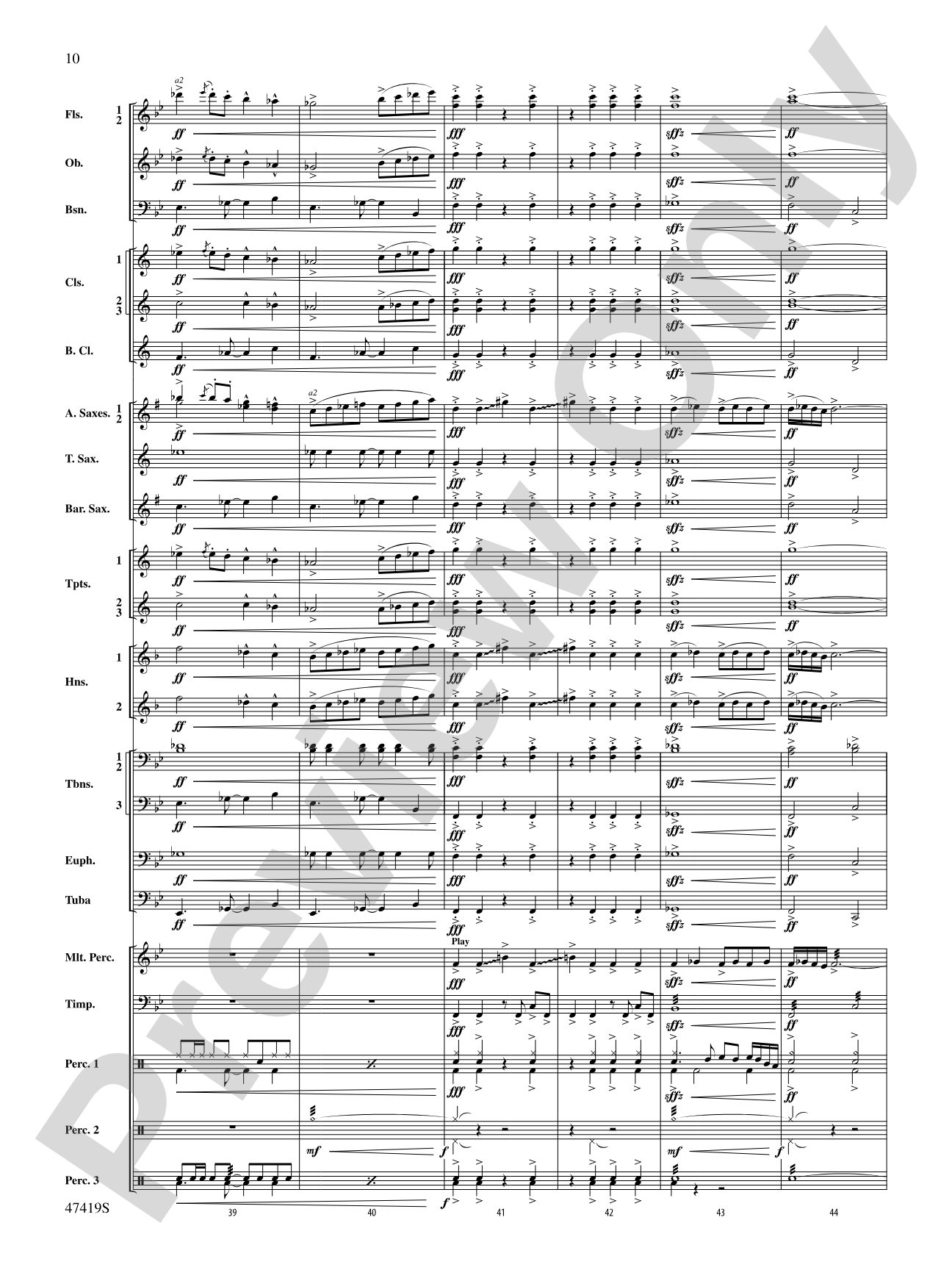 Habanera: Concert Band Conductor Score & Parts