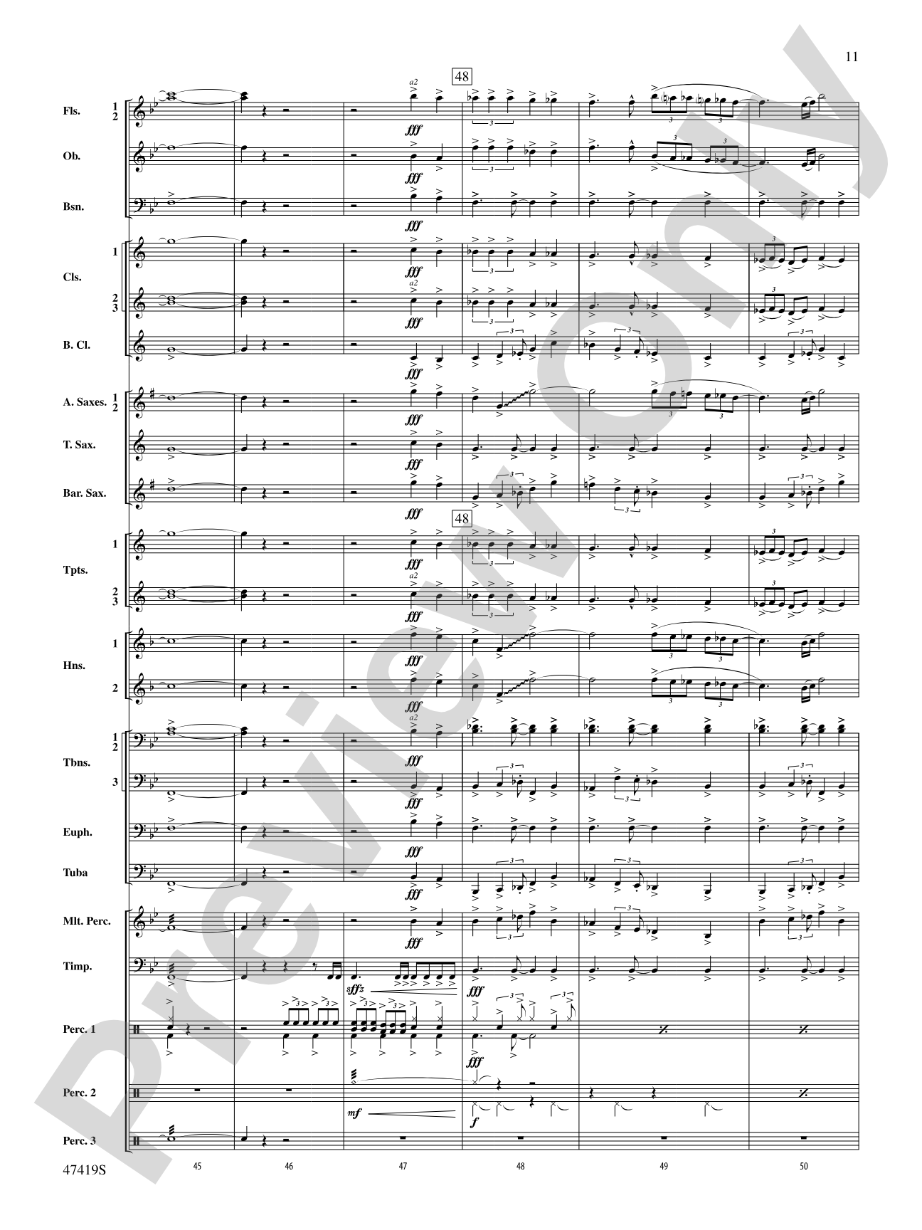 Habanera: Concert Band Conductor Score & Parts