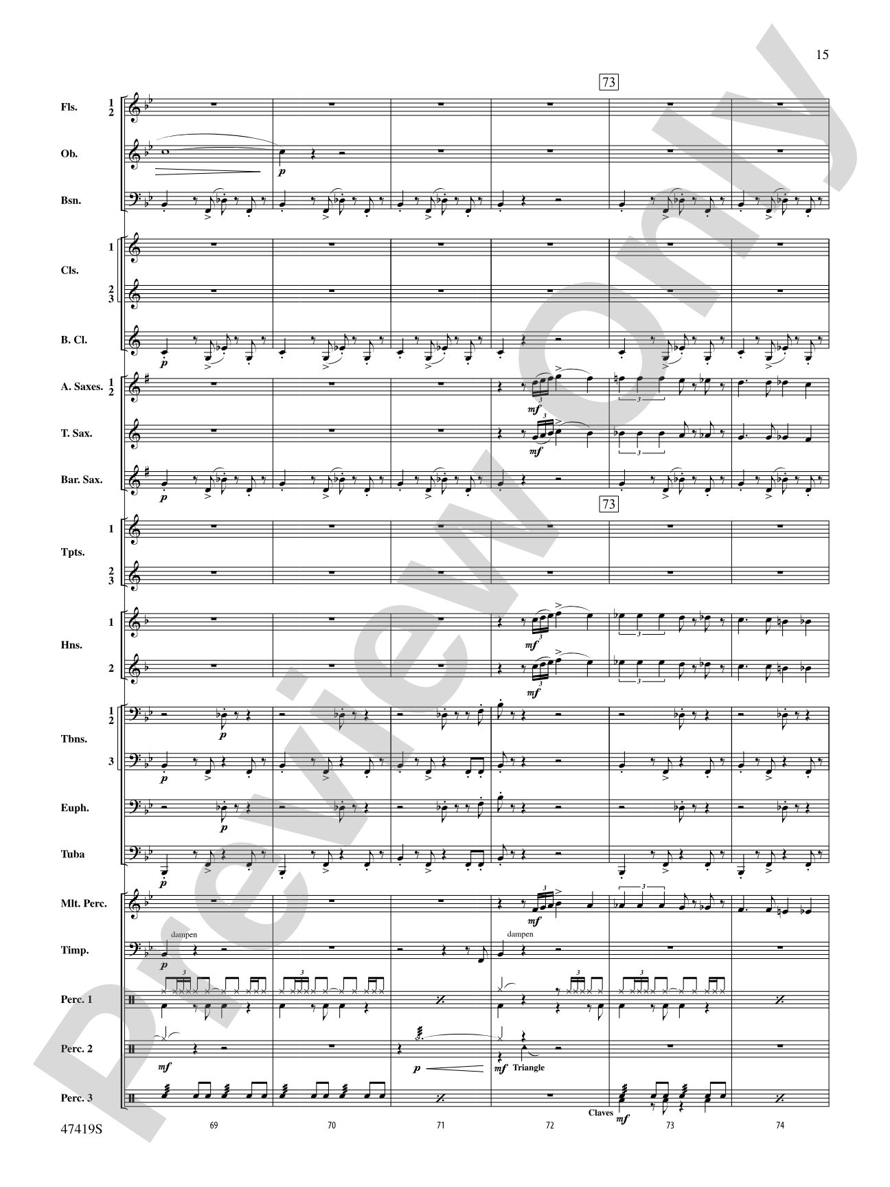 Habanera: Concert Band Conductor Score & Parts