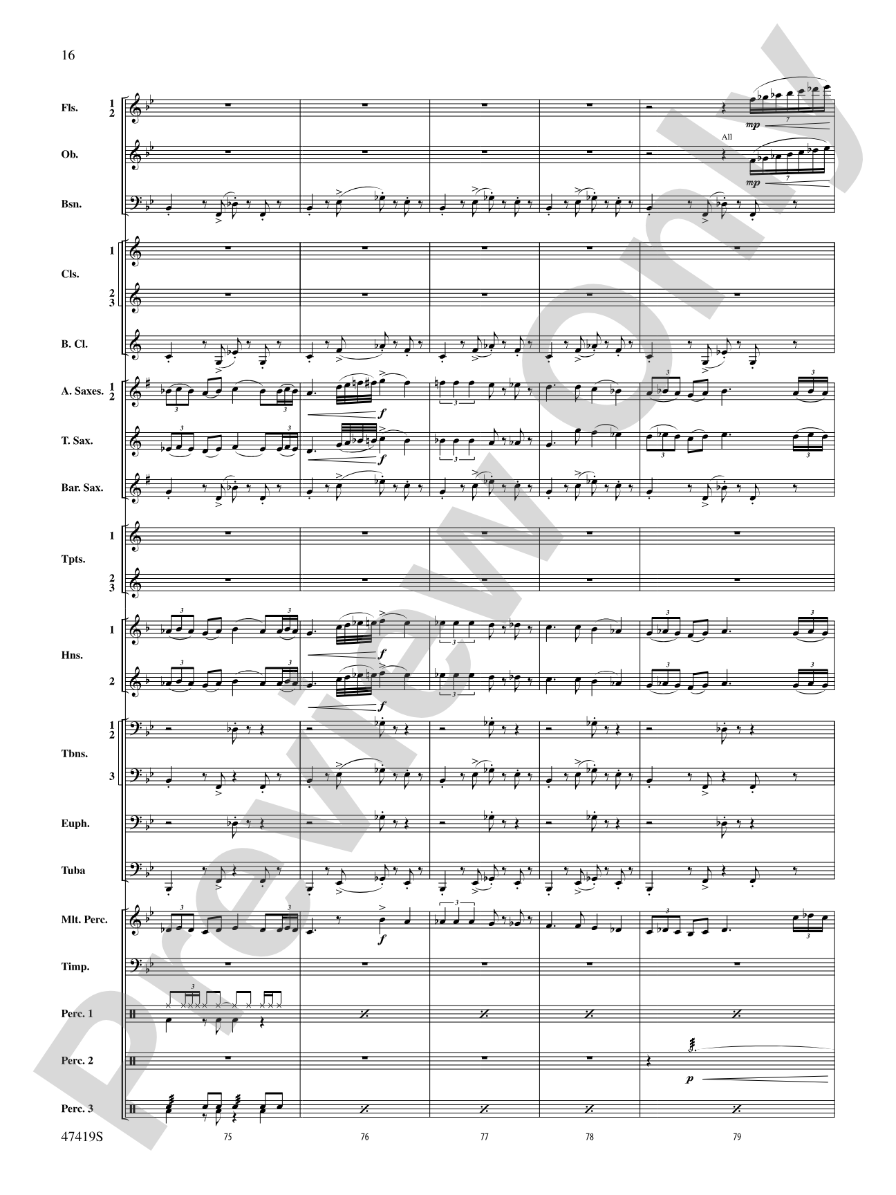 Habanera: Concert Band Conductor Score & Parts