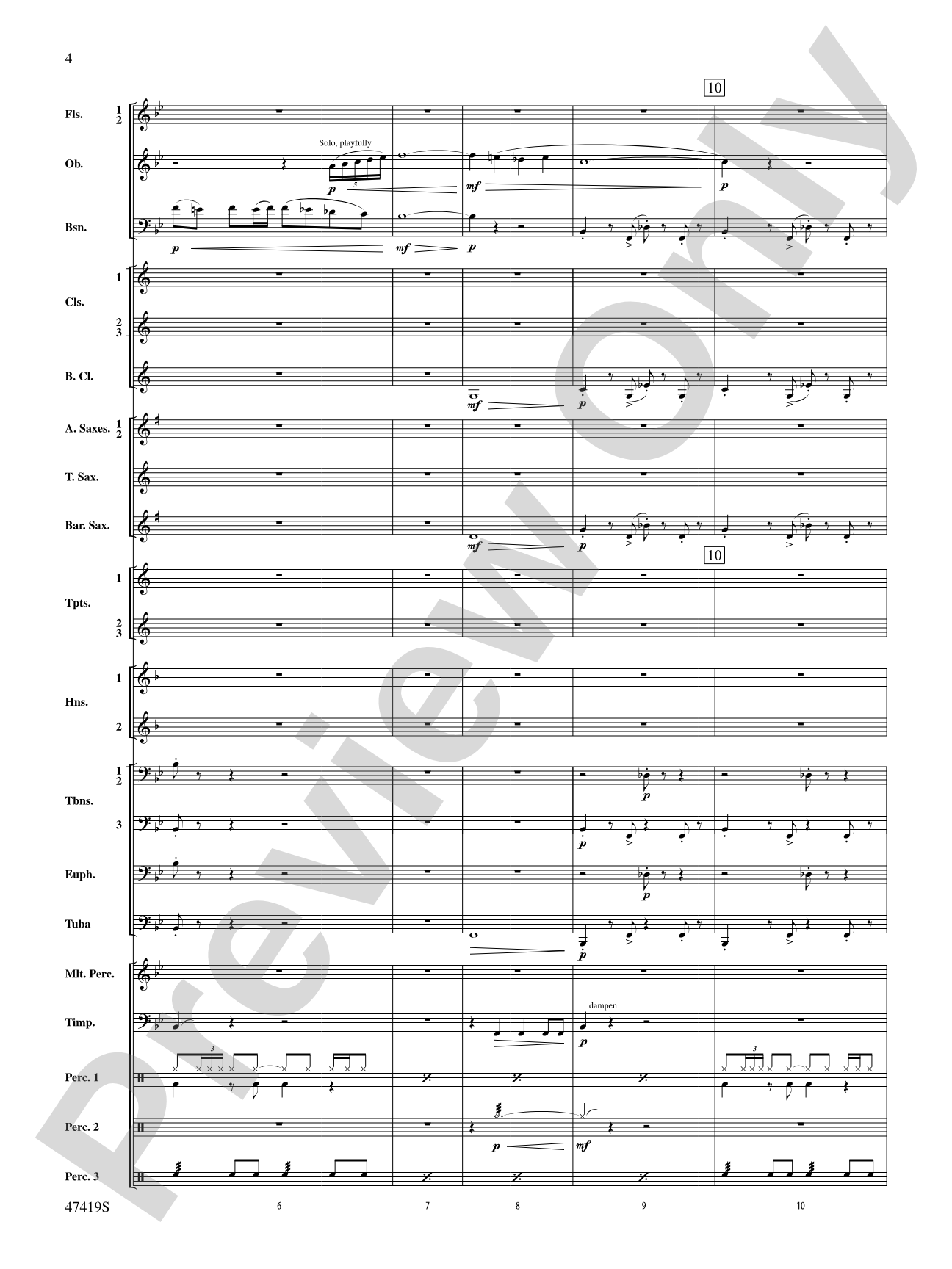 Habanera: Concert Band Conductor Score & Parts