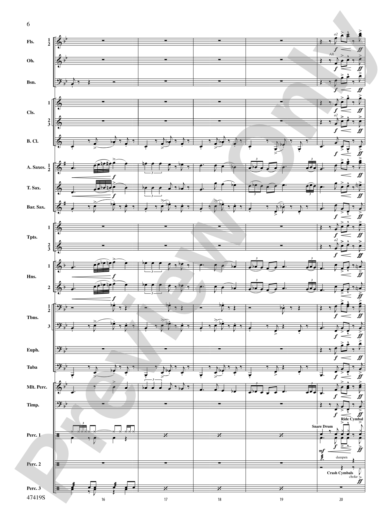 Habanera: Concert Band Conductor Score & Parts