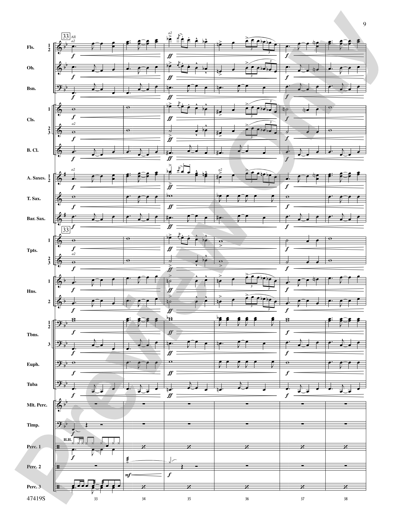Habanera: Concert Band Conductor Score & Parts