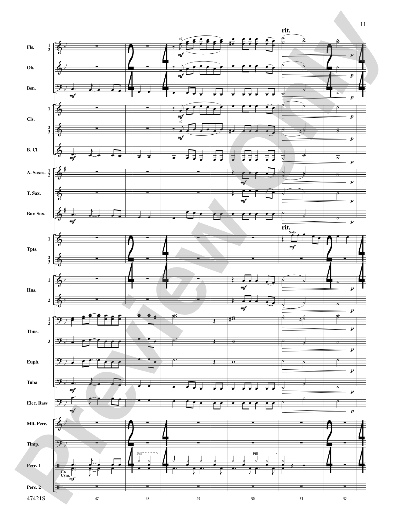 Meat Loaf---The Hits: Concert Band Conductor Score & Parts