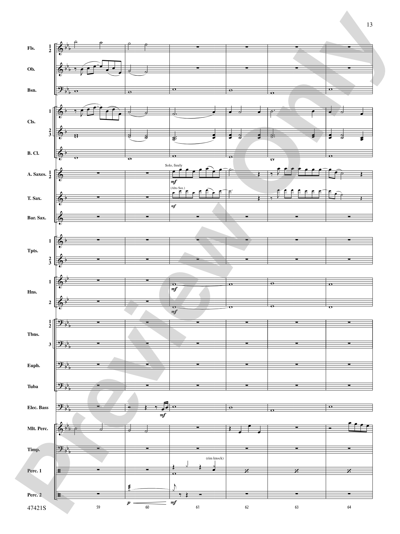 Meat Loaf---The Hits: Concert Band Conductor Score & Parts