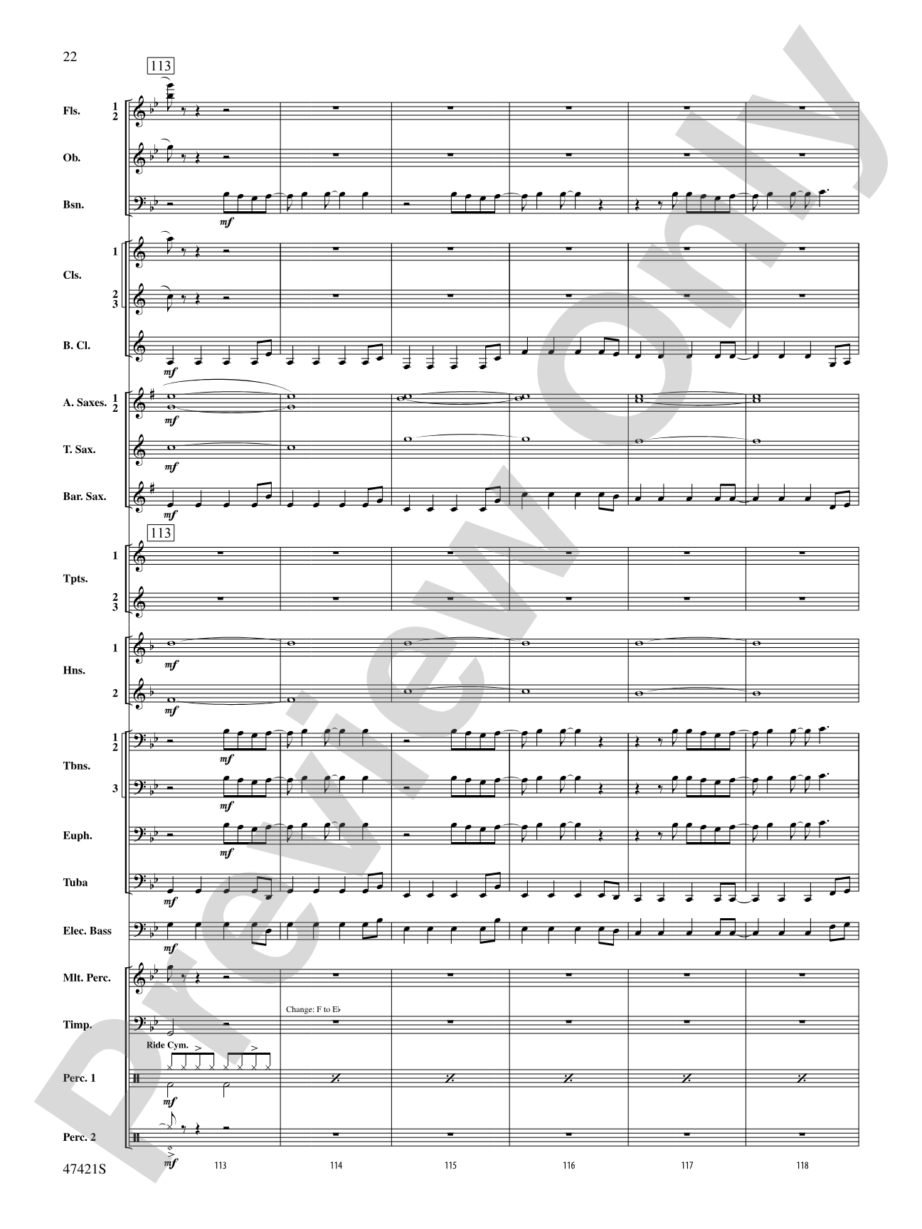 Meat Loaf---The Hits: Concert Band Conductor Score & Parts