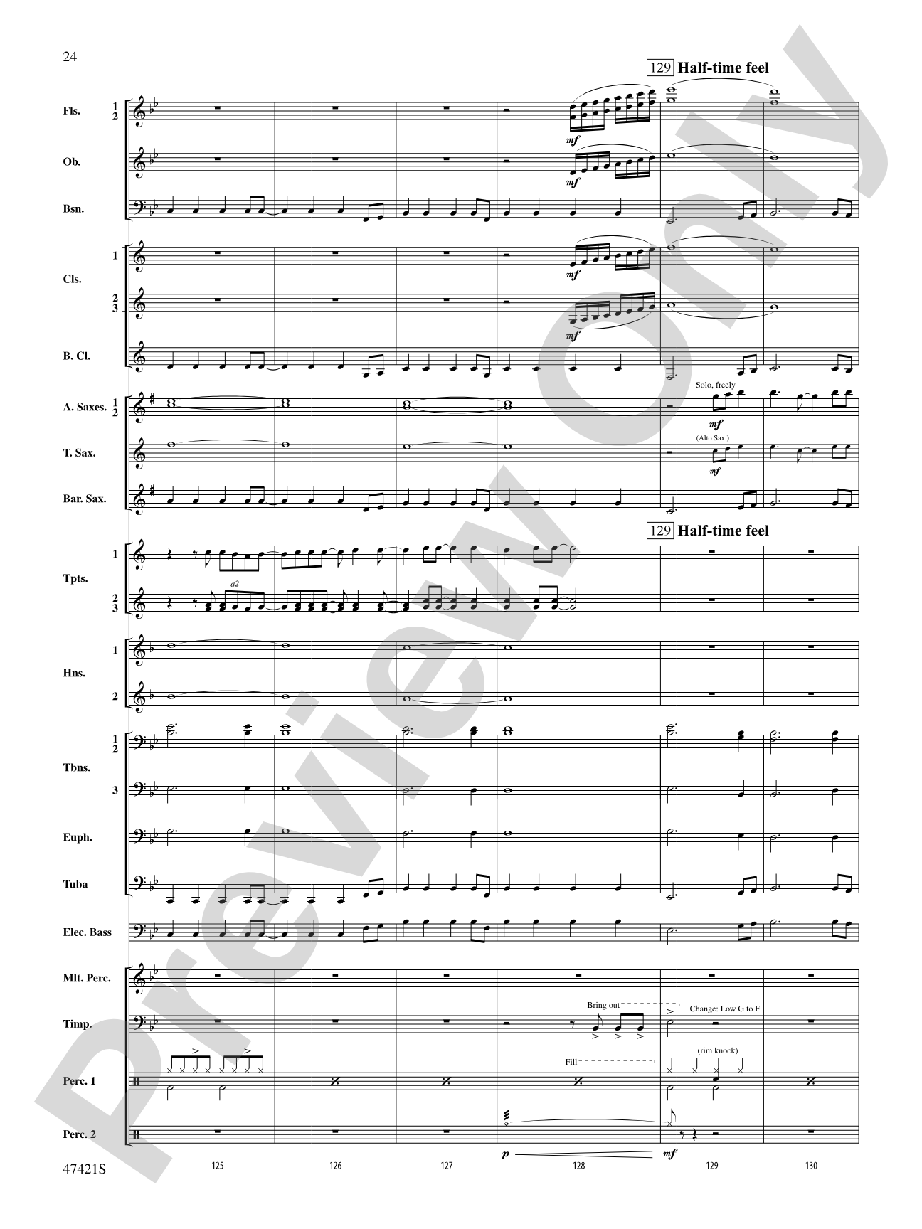 Meat Loaf---The Hits: Concert Band Conductor Score & Parts