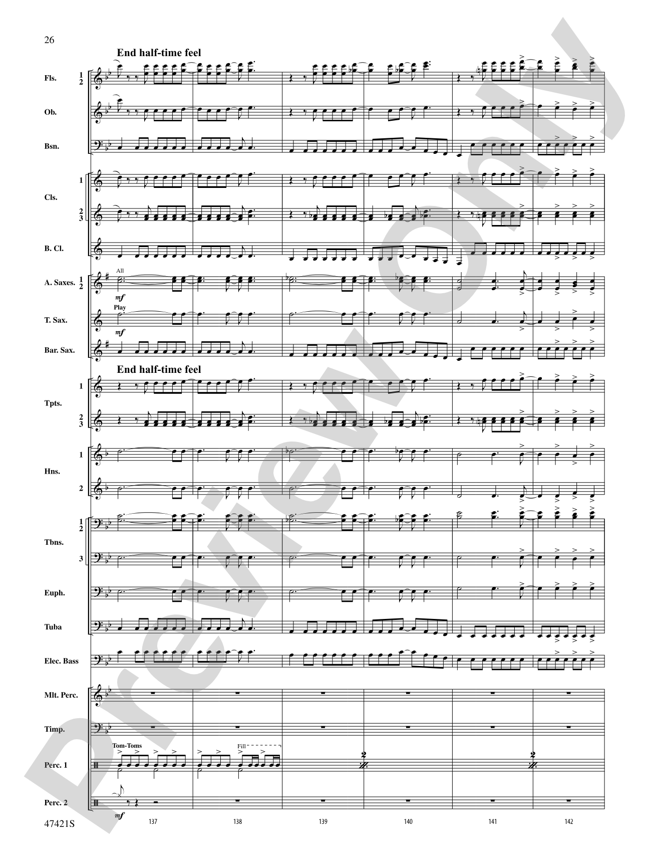 Meat Loaf---The Hits: Concert Band Conductor Score & Parts