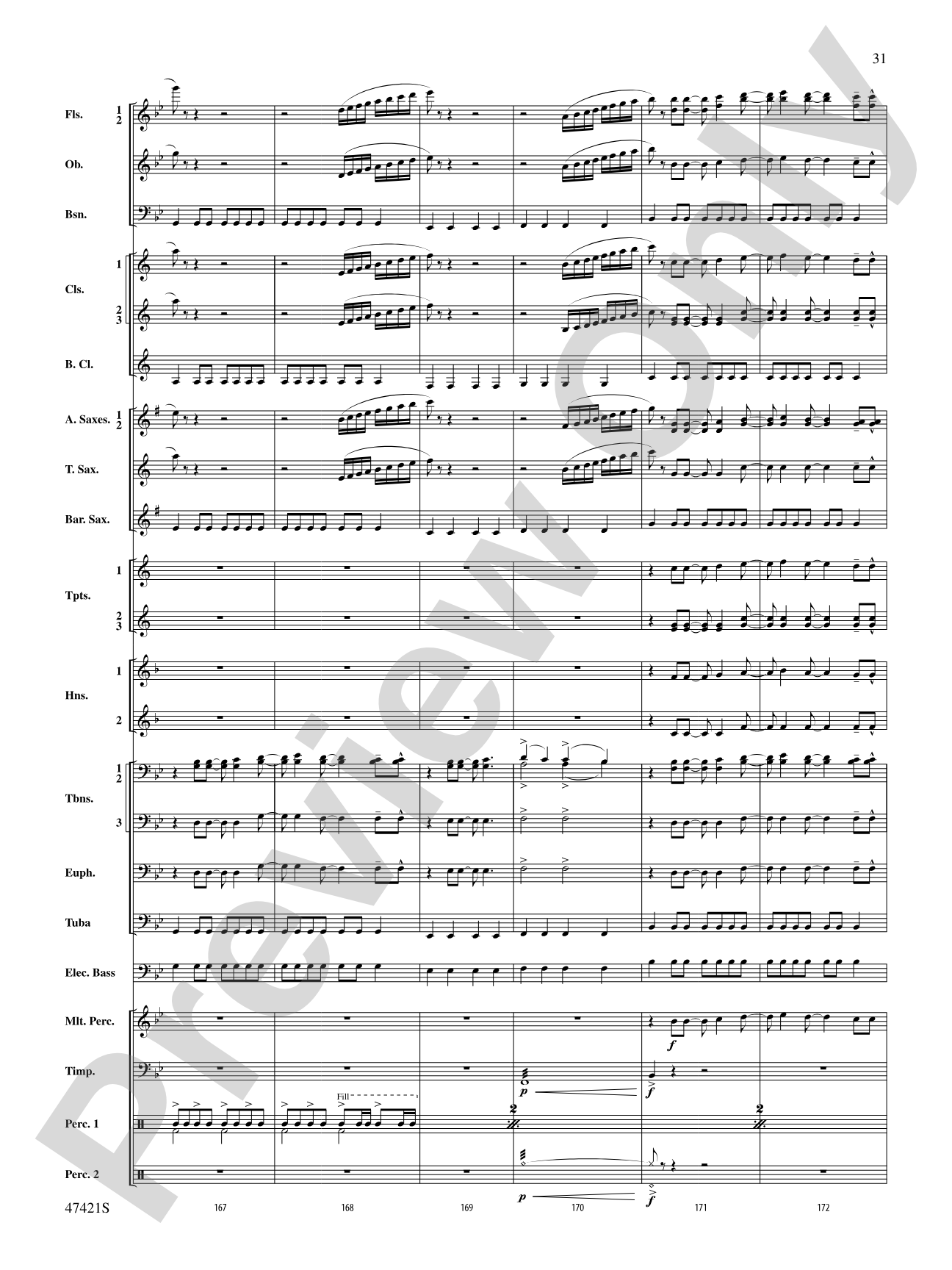 Meat Loaf---The Hits: Concert Band Conductor Score & Parts