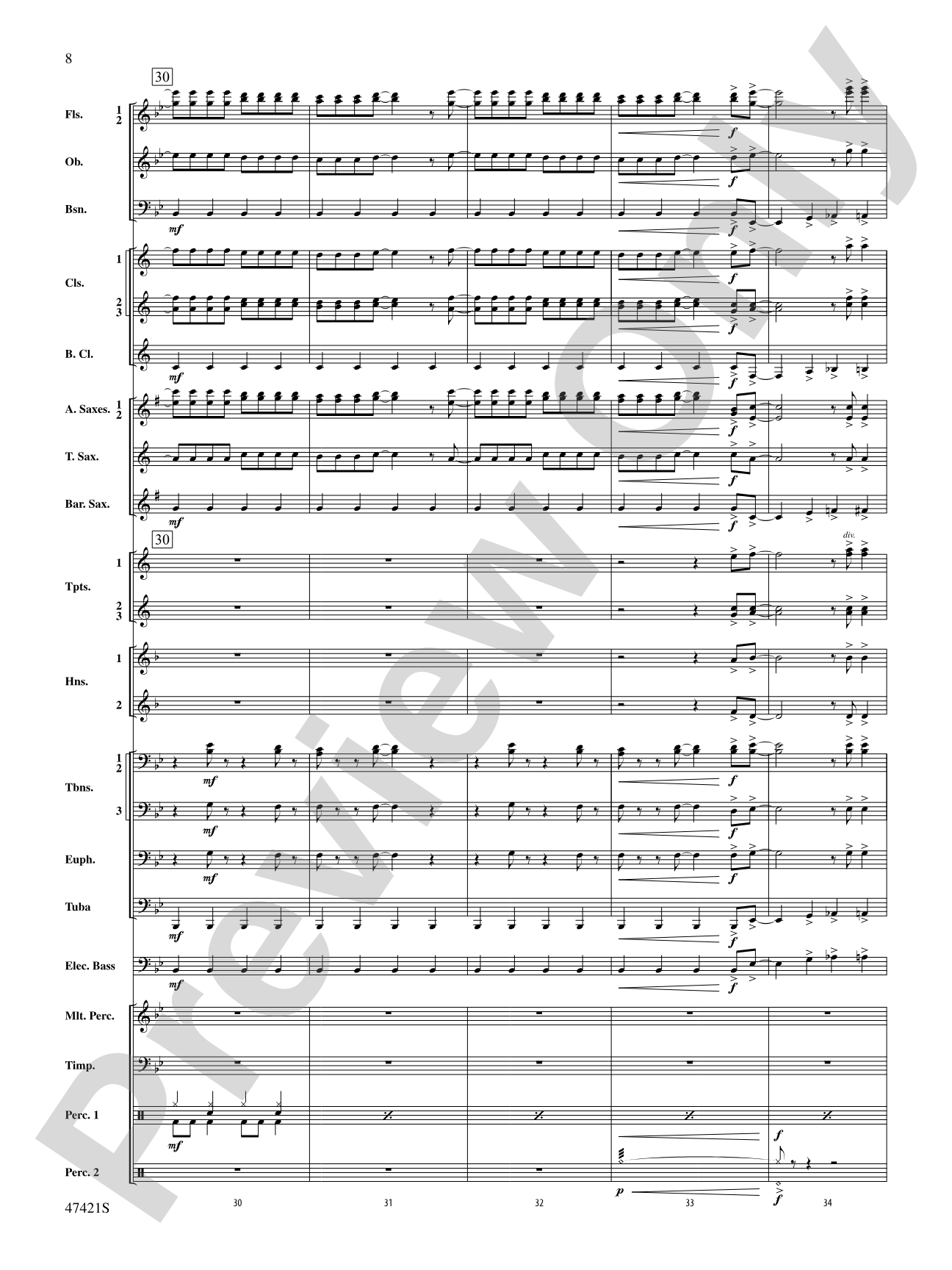 Meat Loaf---The Hits: Concert Band Conductor Score & Parts