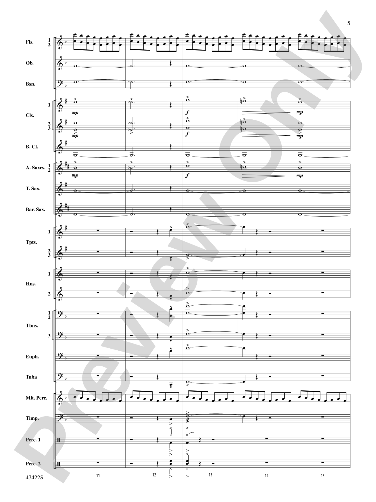 Boughs of Holly: Concert Band Conductor Score & Parts