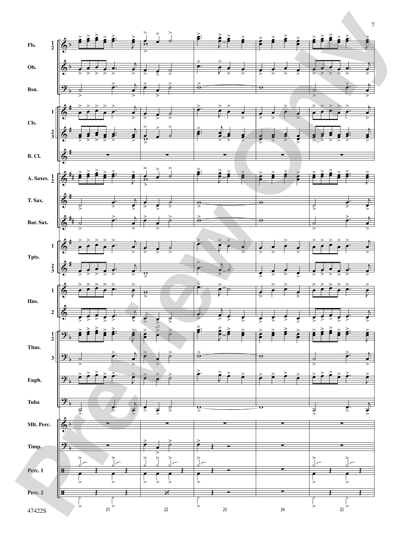 Boughs of Holly: Concert Band Conductor Score & Parts