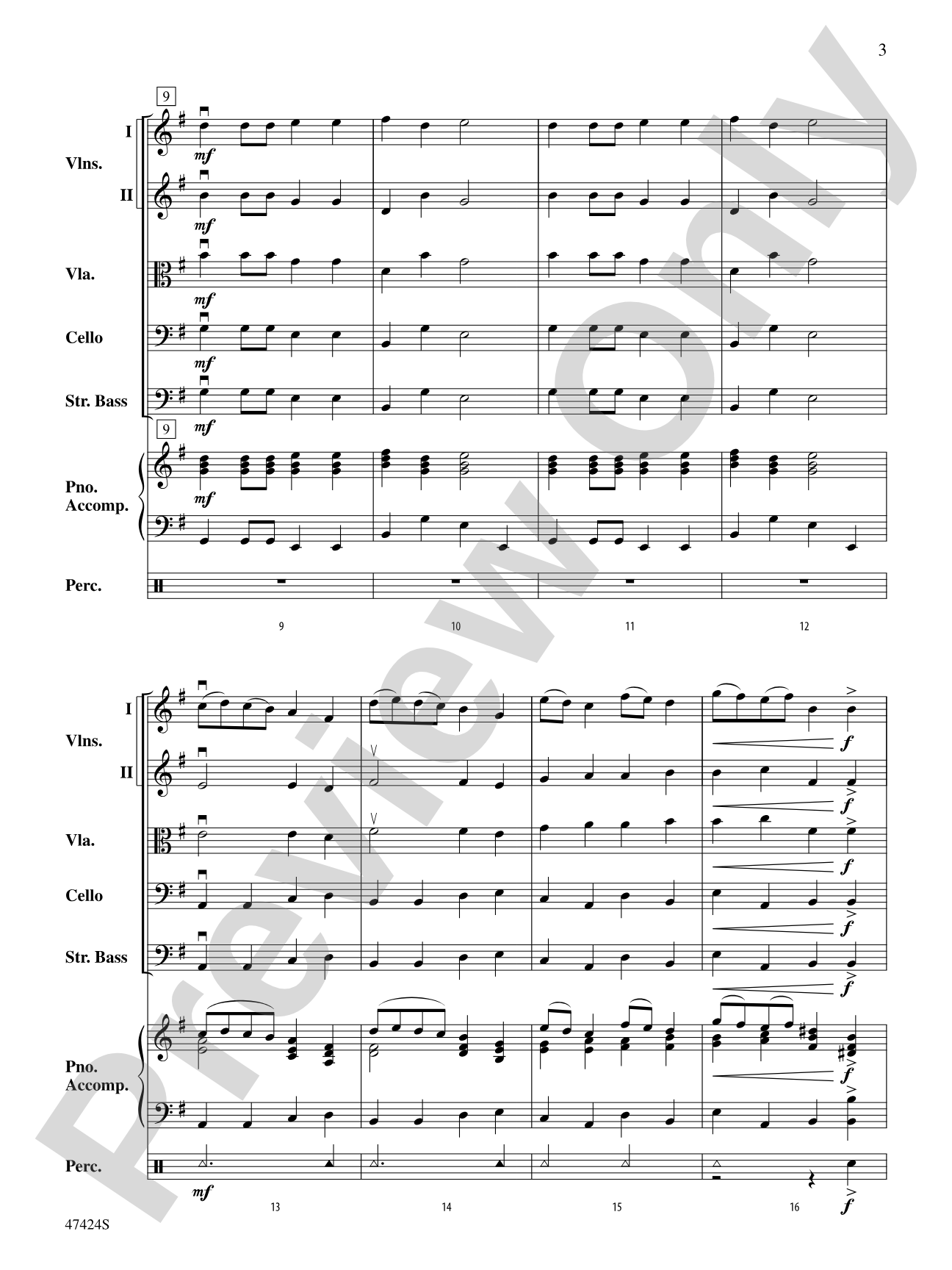 March from The Nutcracker: String Orchestra Conductor Score & Parts