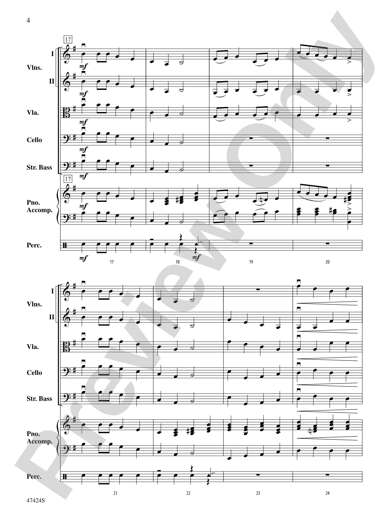 March from The Nutcracker: String Orchestra Conductor Score & Parts
