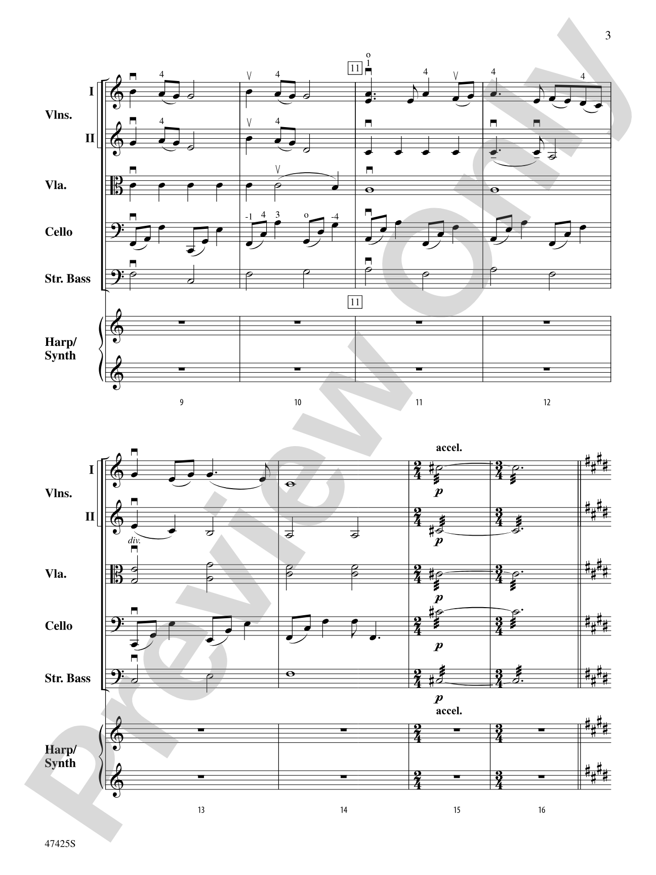 Salamander Eyes: String Orchestra Conductor Score & Parts
